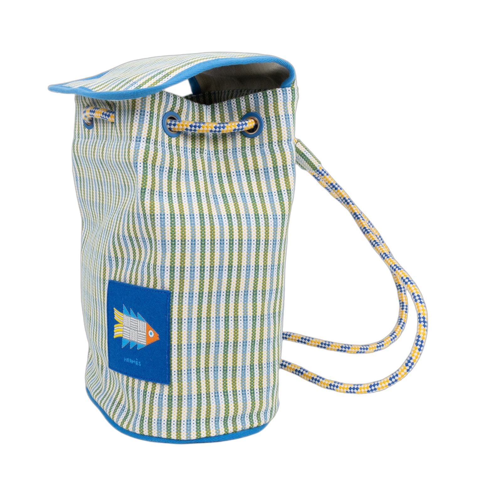 愛馬仕 Hermes Animaux NattesBackpack 後背包 藍色 H103996Mv01 H103996M 01  無附屬品