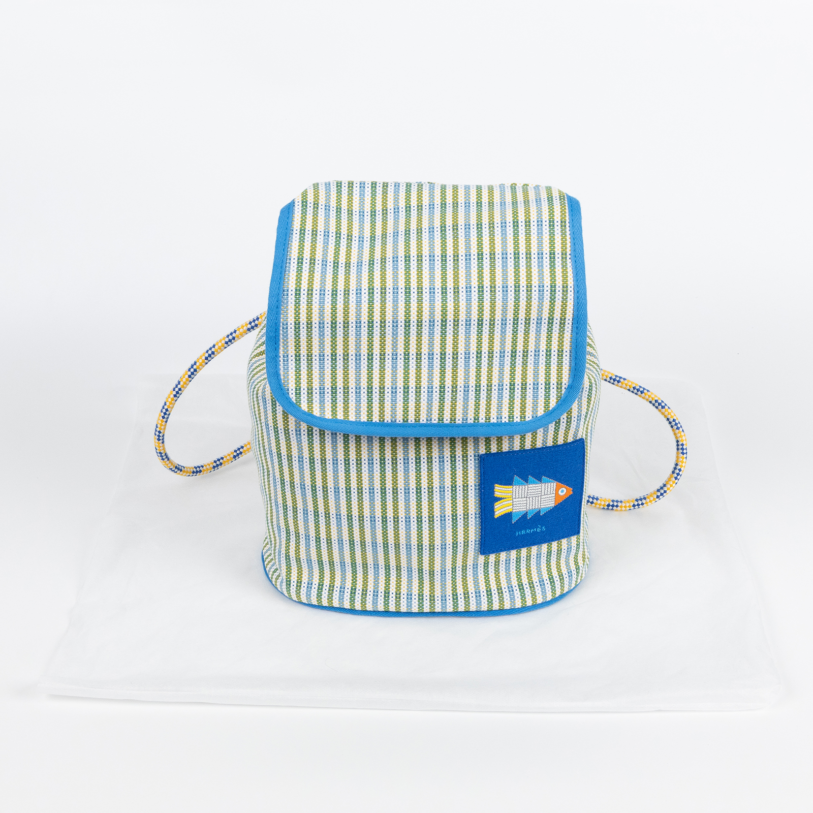 愛馬仕 Hermes Animaux NattesBackpack 後背包 藍色 H103996Mv01 H103996M 01  無附屬品