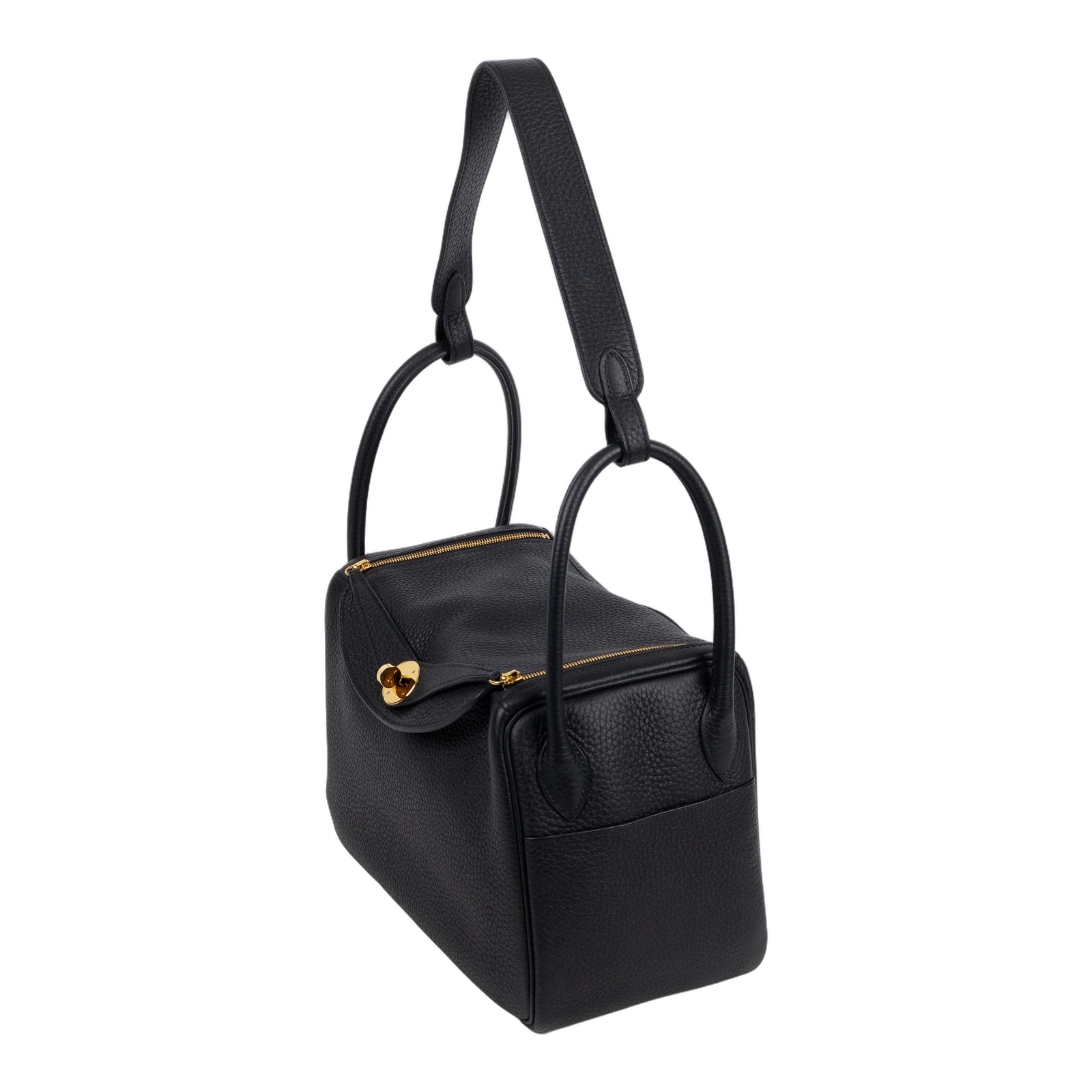 愛馬仕 Hermes Lindy 琳迪包 26 黑色 金色五金 H073428CC89 YCT547FP Y刻黑金LINDY26 防塵袋/購買明細