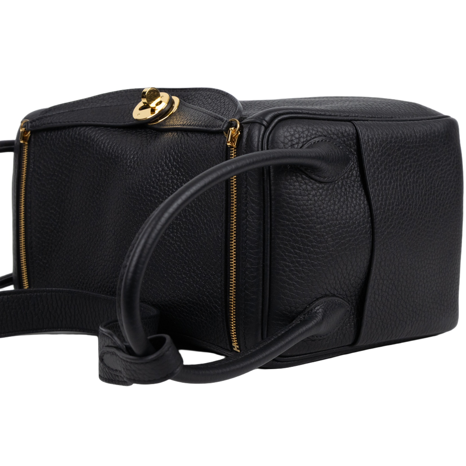 愛馬仕 Hermes Lindy 琳迪包 26 黑色 金色五金 H073428CC89 YCT547FP Y刻黑金LINDY26 防塵袋/購買明細