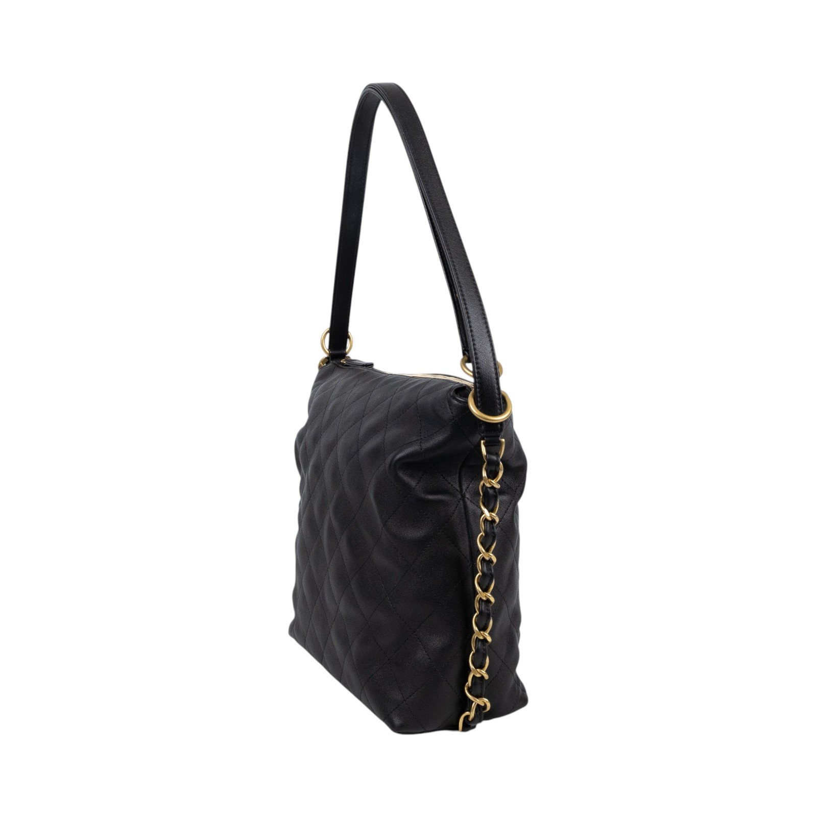 香奈兒 CHANEL HOBO 肩背包 流浪包 後背包 兩用包 AS5517 晶片款 黑HOBO肩背包 原廠盒子/防塵袋