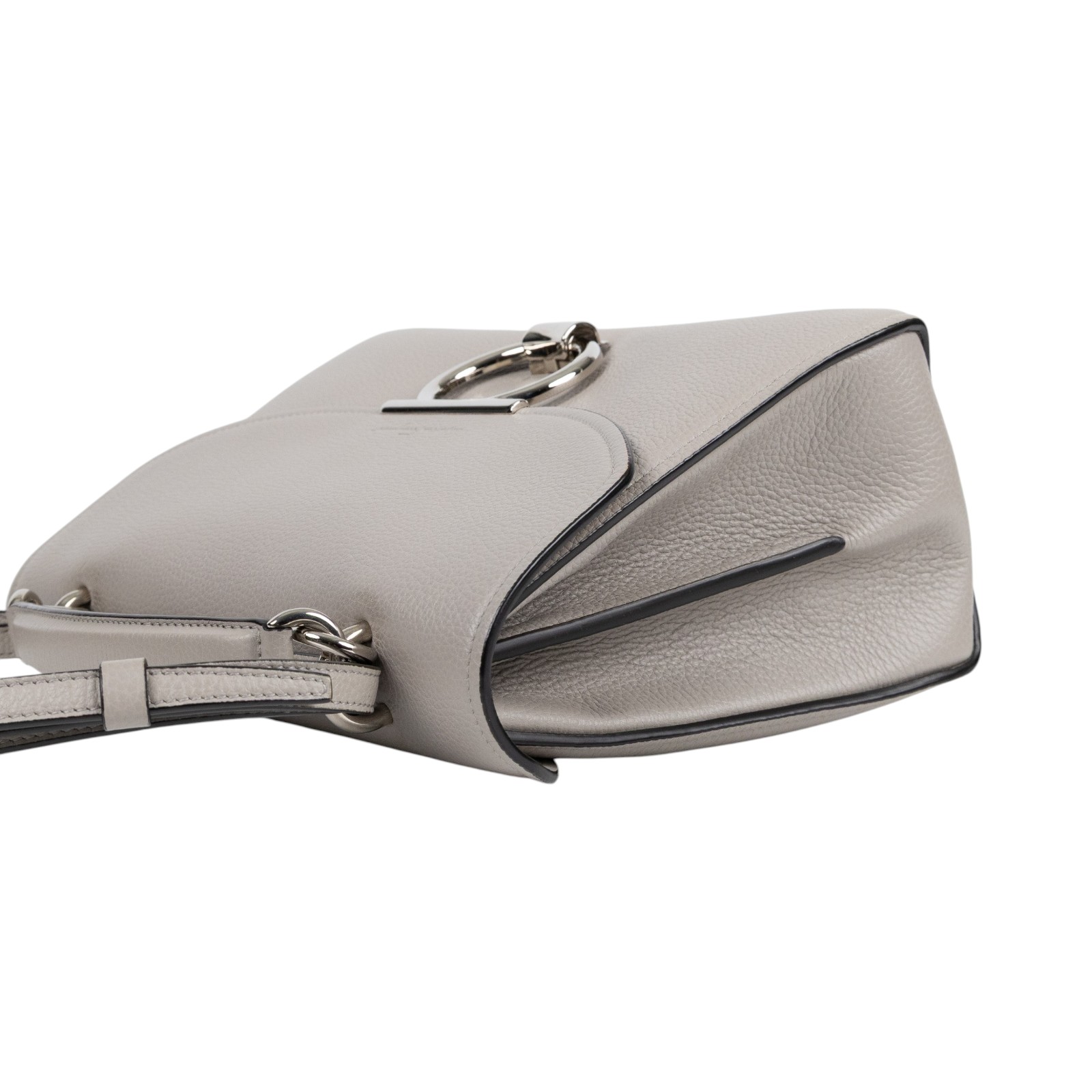 菲拉格慕 SALVATORE FERRAGAMO Gancini top handle 手提包 DY-21 H493 灰MARGOT兩用包 原廠盒子/防塵袋