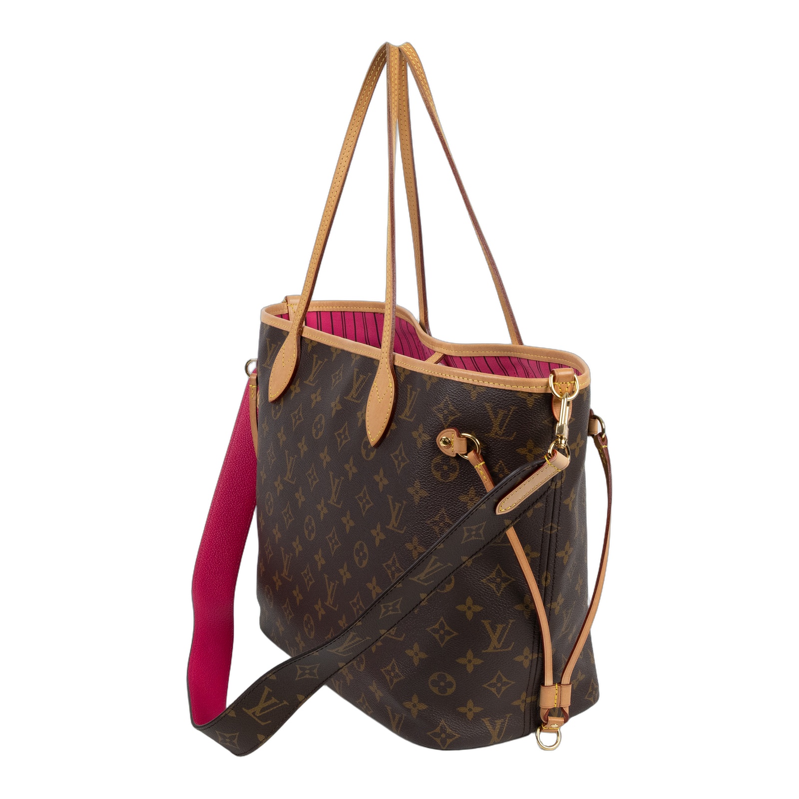 路易威登 LOUIS VUITTON Neverfull Bandoulière Inside Out MM  M12257  原廠盒子/防塵袋/購買證明/背帶