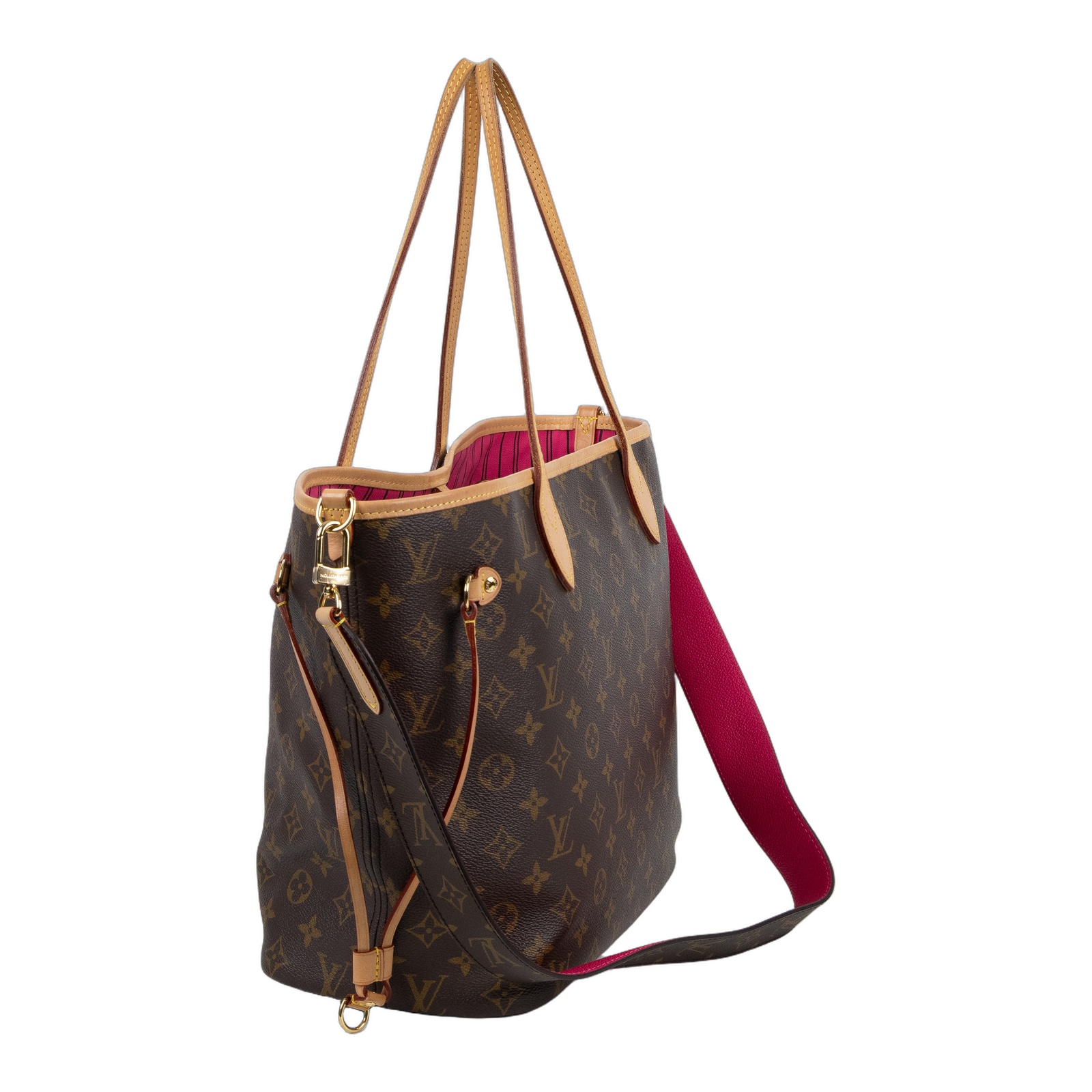 路易威登 LOUIS VUITTON Neverfull Bandoulière Inside Out MM  M12257  原廠盒子/防塵袋/購買證明/背帶