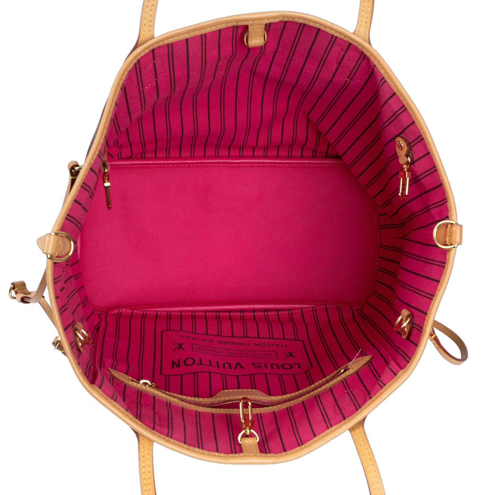 路易威登 LOUIS VUITTON Neverfull Bandoulière Inside Out MM  M12257  原廠盒子/防塵袋/購買證明/背帶