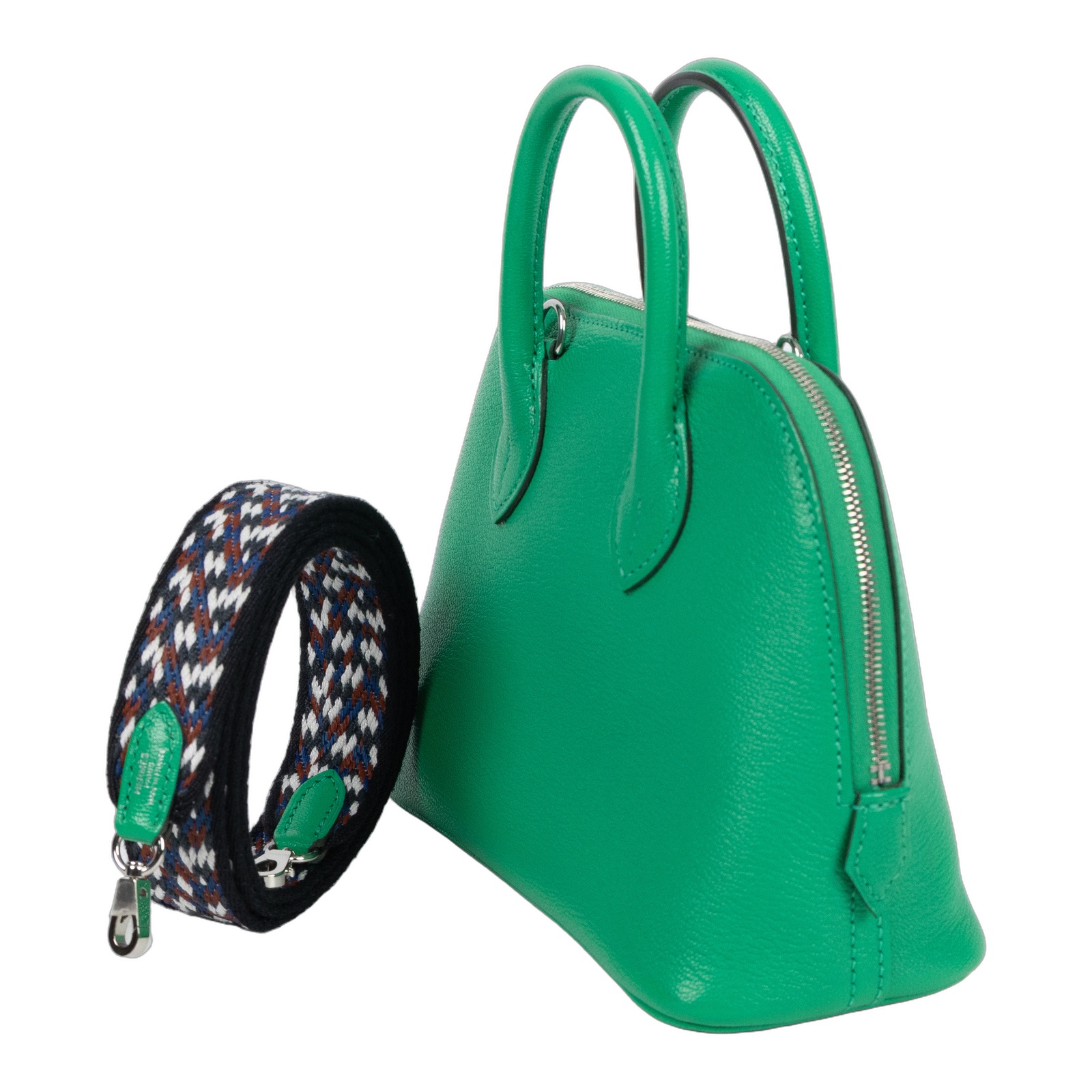 愛馬仕 Hermes Bolide Bag 1923 柏莉包 mini 銀色五金 薄荷綠色 H084344CKAC /WIT459KD  原廠盒子/防塵袋/背帶