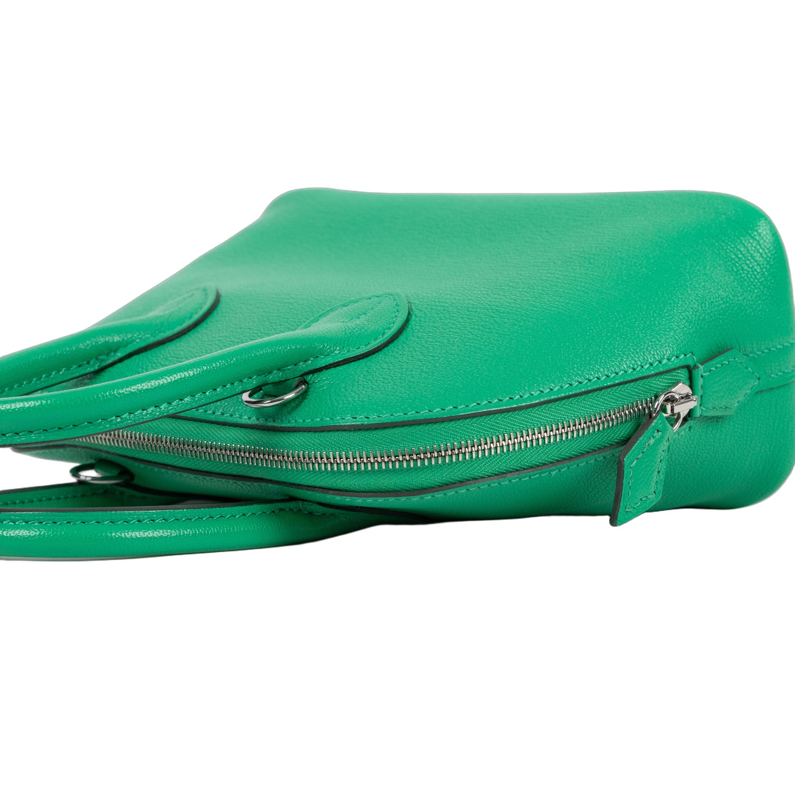 愛馬仕 Hermes Bolide Bag 1923 柏莉包 mini 銀色五金 薄荷綠色 H084344CKAC /WIT459KD  原廠盒子/防塵袋/背帶