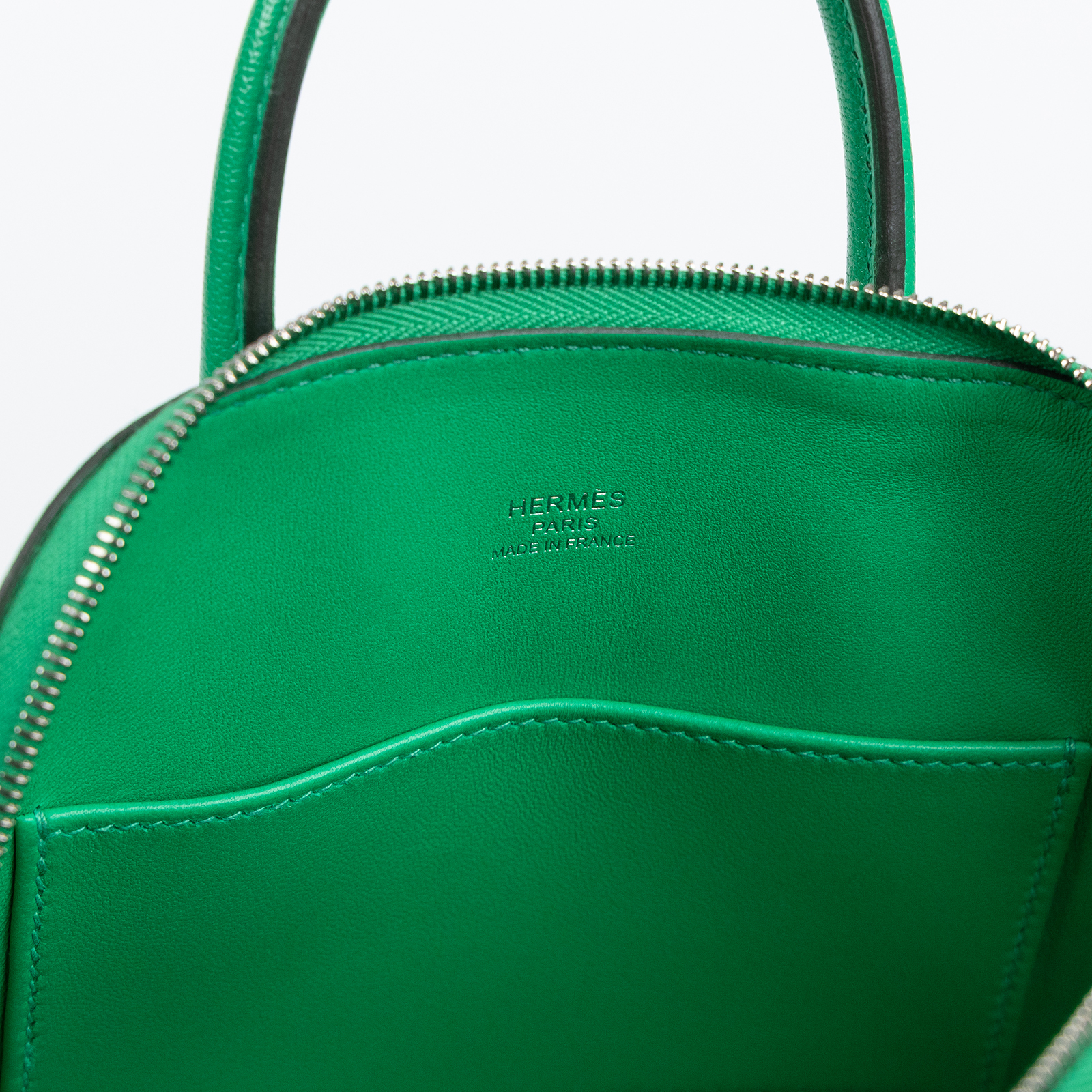 愛馬仕 Hermes Bolide Bag 1923 柏莉包 mini 銀色五金 薄荷綠色 H084344CKAC /WIT459KD  原廠盒子/防塵袋/背帶