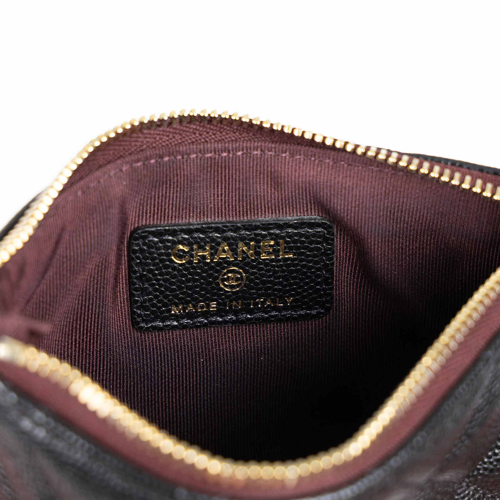 香奈兒 CHANEL 手拿包 隨身包 零錢包 小皮件 A82365 B01481 31開黑荔枝一字拉 原廠盒子/防塵袋/購買證明