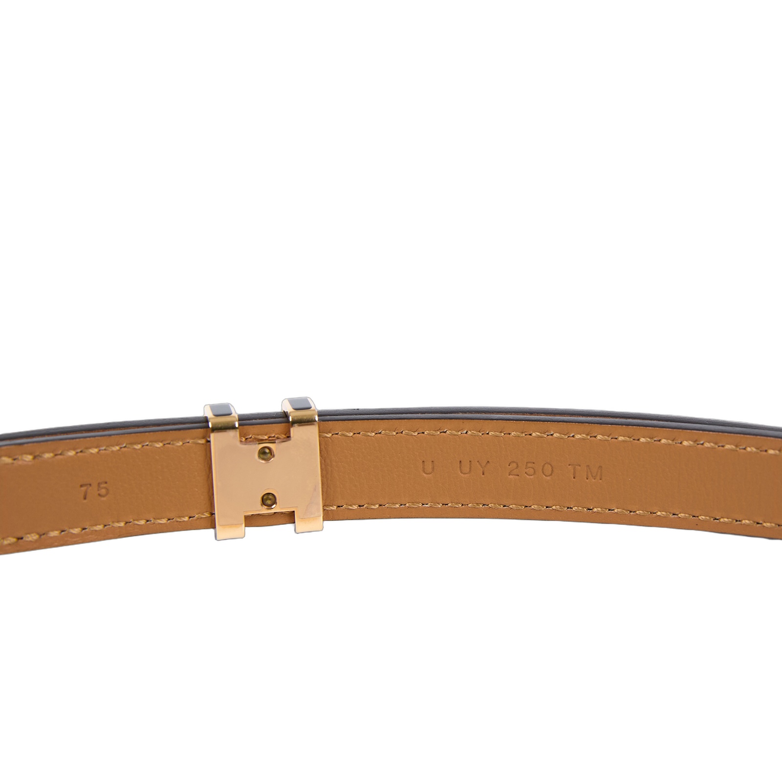 愛馬仕 Hermes Pop H 15 腰帶 黑色 金色扣 H081087CD89075 UUY250TM U刻 黑POP H皮帶#75 無附屬品
