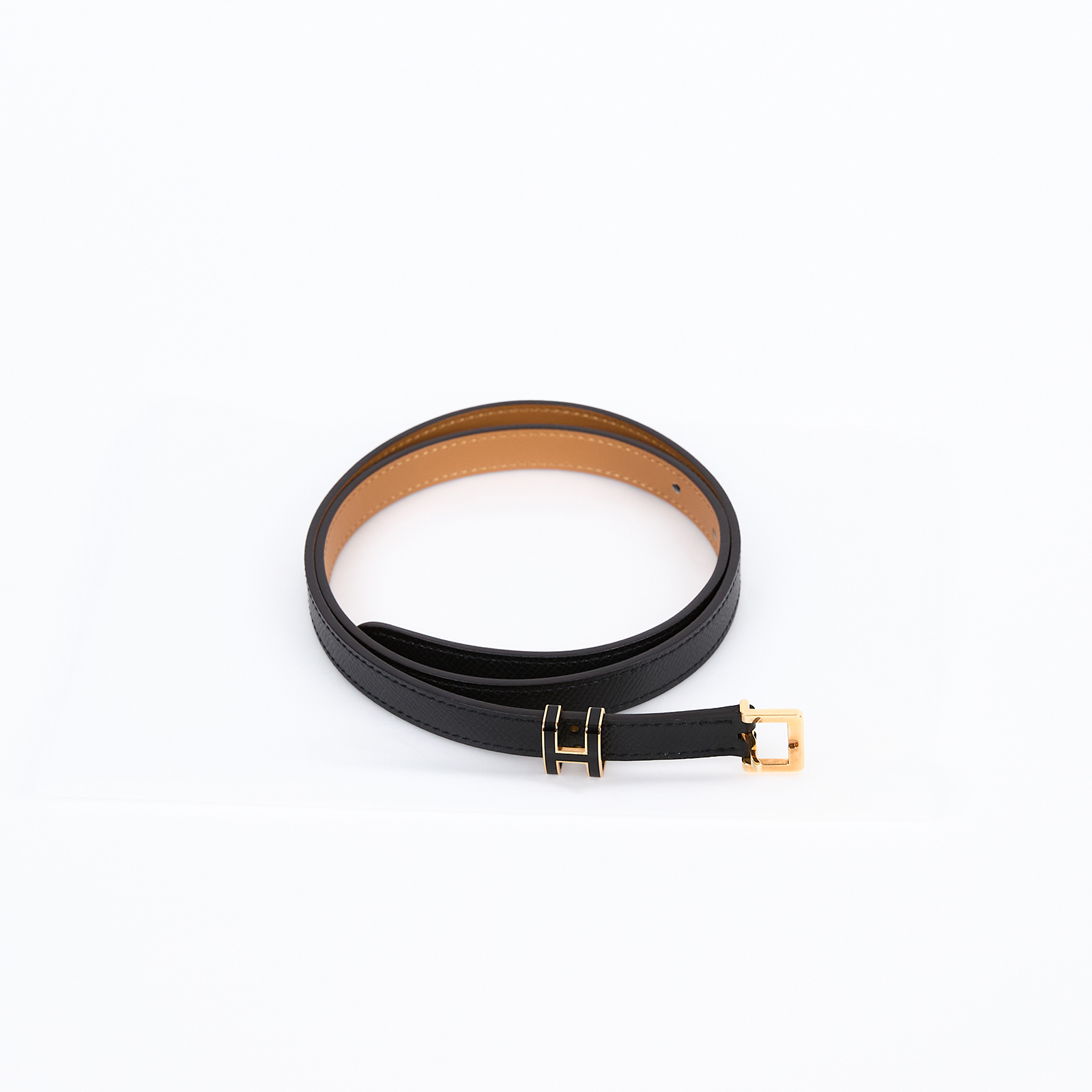 愛馬仕 Hermes Pop H 15 腰帶 黑色 金色扣 H081087CD89075 UUY250TM U刻 黑POP H皮帶#75 無附屬品