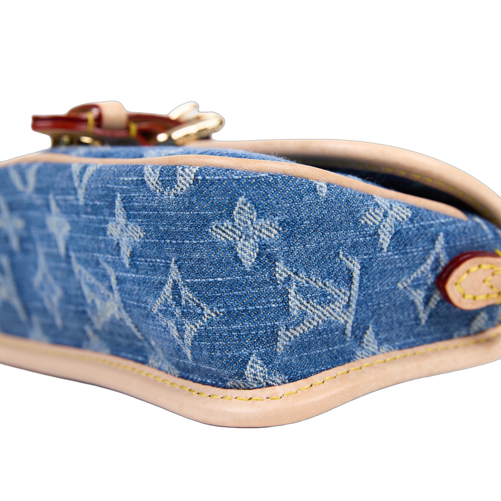 路易威登 LOUIS VUITTON Nano Diane 腋下包 法棍包 肩背包 單寧 M27700 晶片款 淺藍丹寧NANO DIANA 背帶2/防塵袋