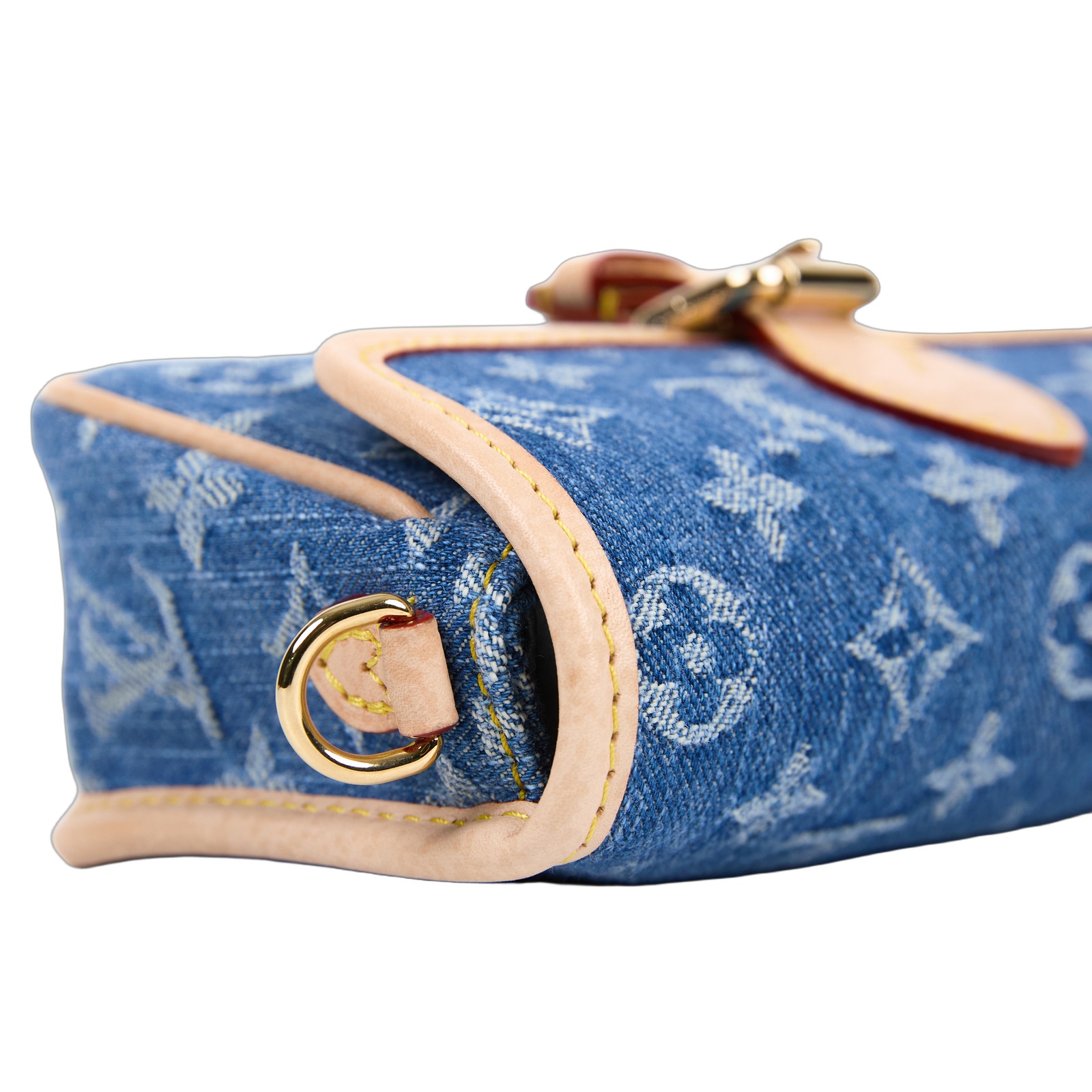 路易威登 LOUIS VUITTON Nano Diane 腋下包 法棍包 肩背包 單寧 M27700 晶片款 淺藍丹寧NANO DIANA 背帶2/防塵袋