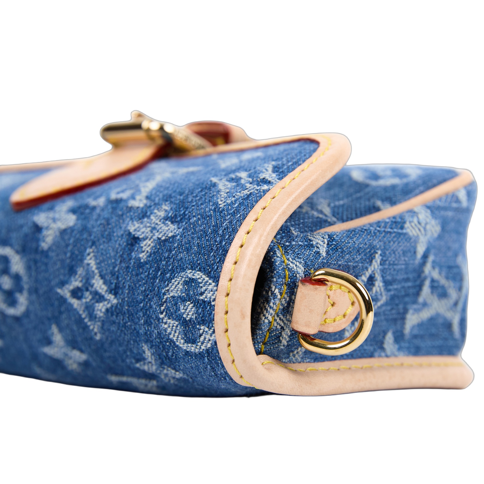 路易威登 LOUIS VUITTON Nano Diane 腋下包 法棍包 肩背包 單寧 M27700 晶片款 淺藍丹寧NANO DIANA 背帶2/防塵袋