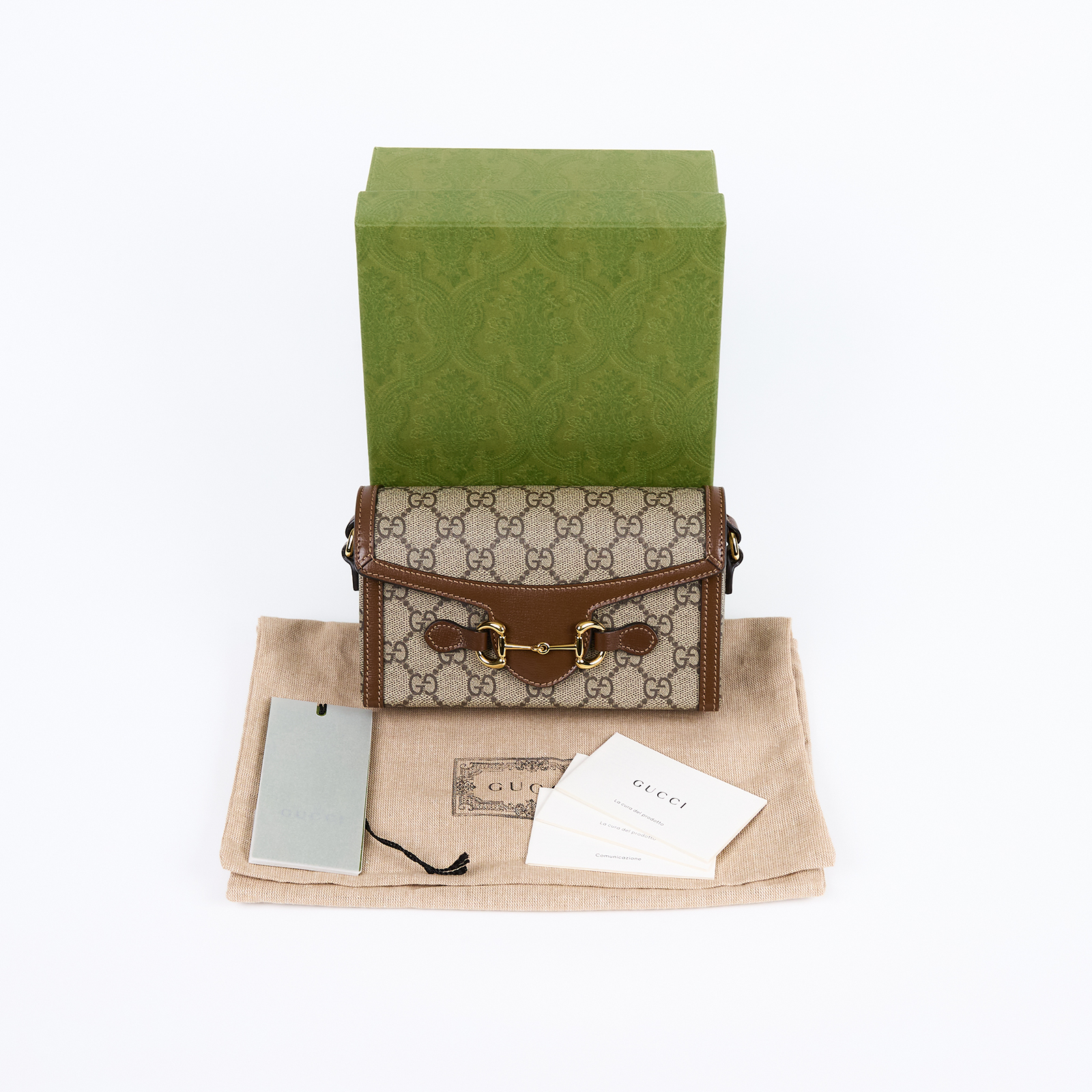 古馳 GUCCI Horsebit 1955 馬銜扣 迷你袋 斜背包 烏木色 699296 92TCG 棕1955 HORSEBIT MINI 原廠盒子/防塵袋