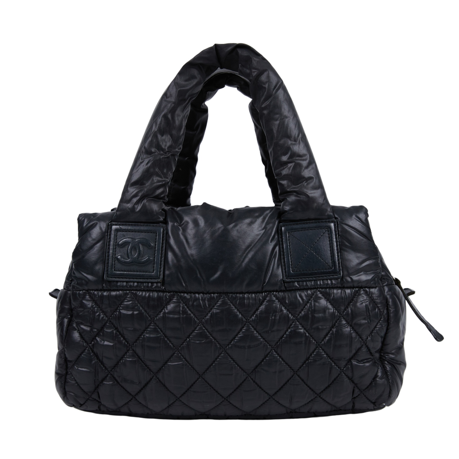香奈兒 CHANEL Coco Cocoon Tote 尼龍 手提包 空氣包 A48619 15開黑尼龍COCOON 手提包 防塵袋