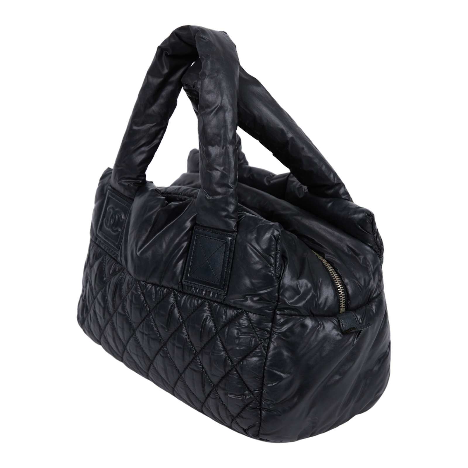 香奈兒 CHANEL Coco Cocoon Tote 尼龍 手提包 空氣包 A48619 15開黑尼龍COCOON 手提包 防塵袋