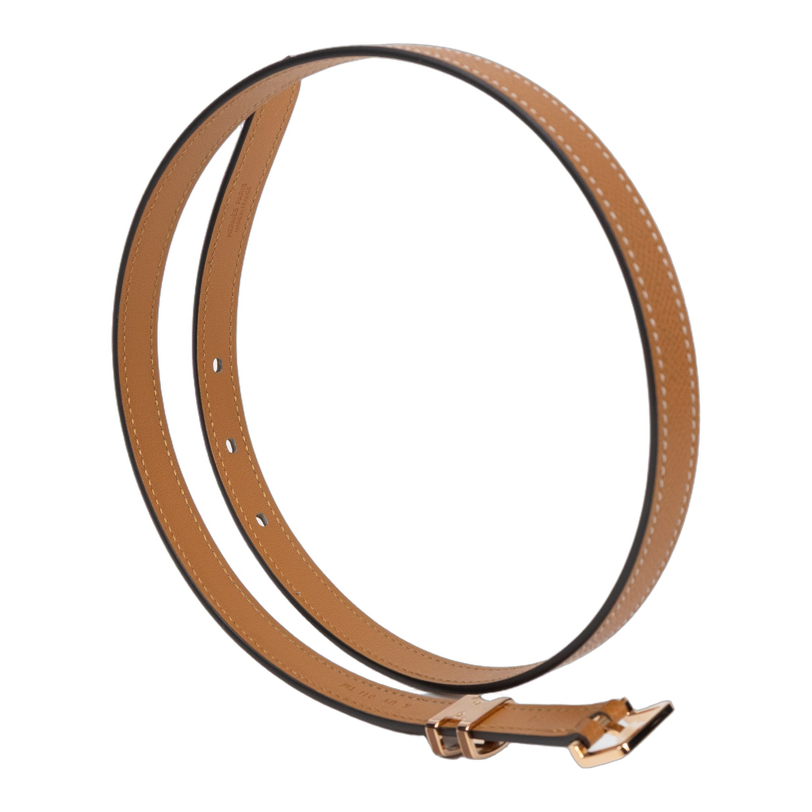 愛馬仕 Hermes Pop H 15 腰帶 金棕色 金色扣 H081087CD37075 /FI1224/K UY 011 TM  原廠盒子/防塵袋2