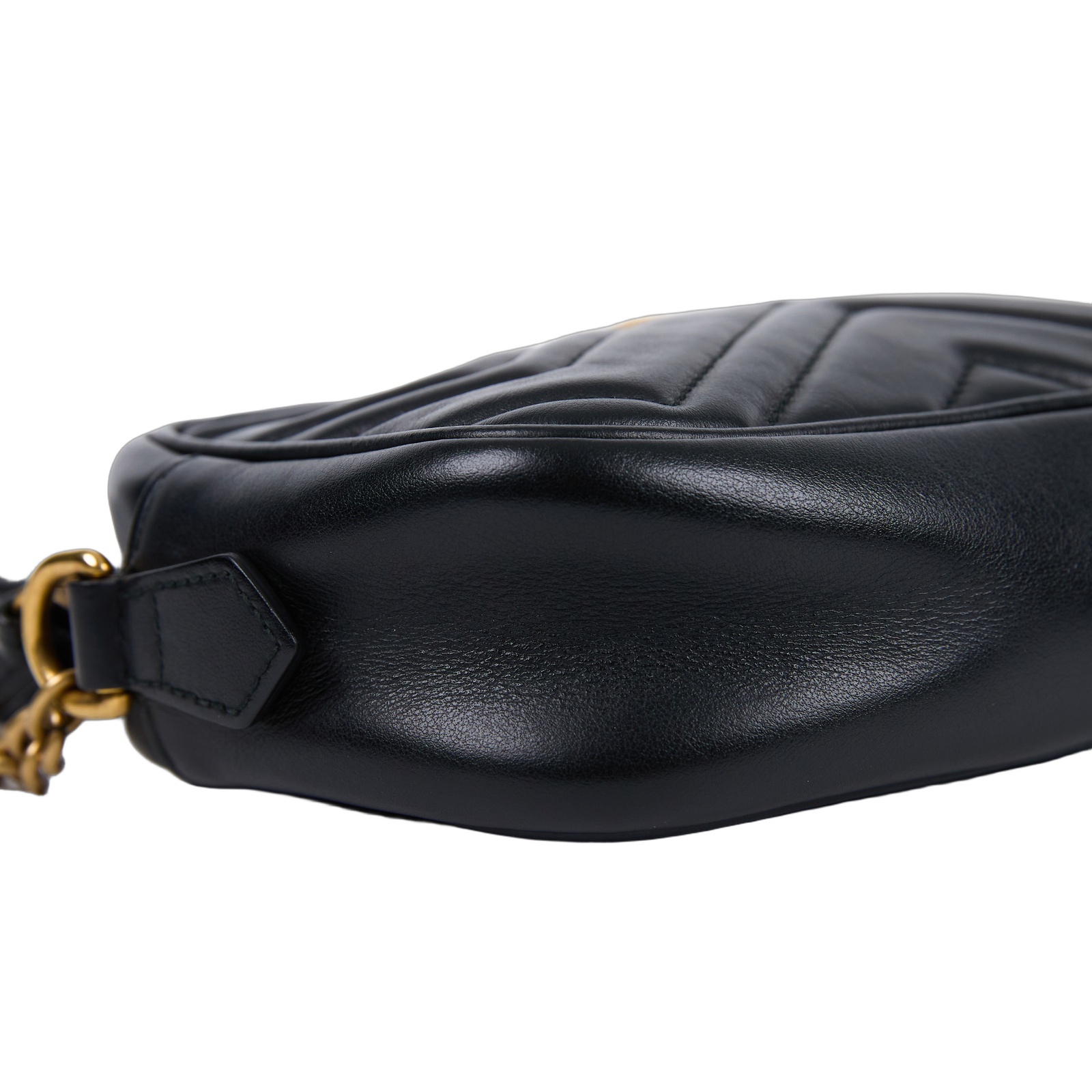 古馳 GUCCI Marmont 迷你袋 金色五金 448065 DTD1T 黑金GG Marmont 相機包 MINI 無附屬品