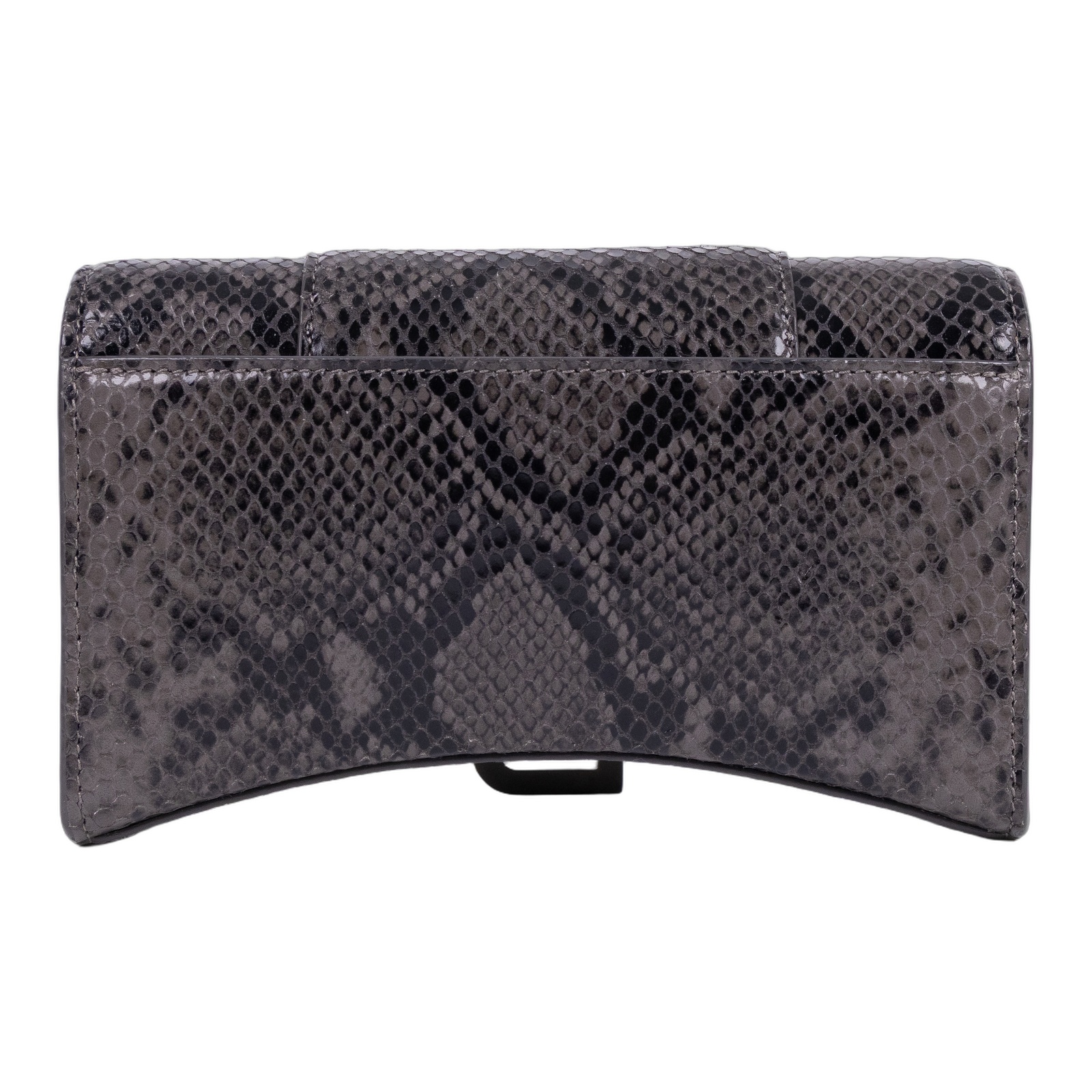 巴黎世家 BALENCIAGA Hourglass Wallet On Chain 沙漏包 65605013B45 灰蛇紋HOURGLASS WOC 購買證明