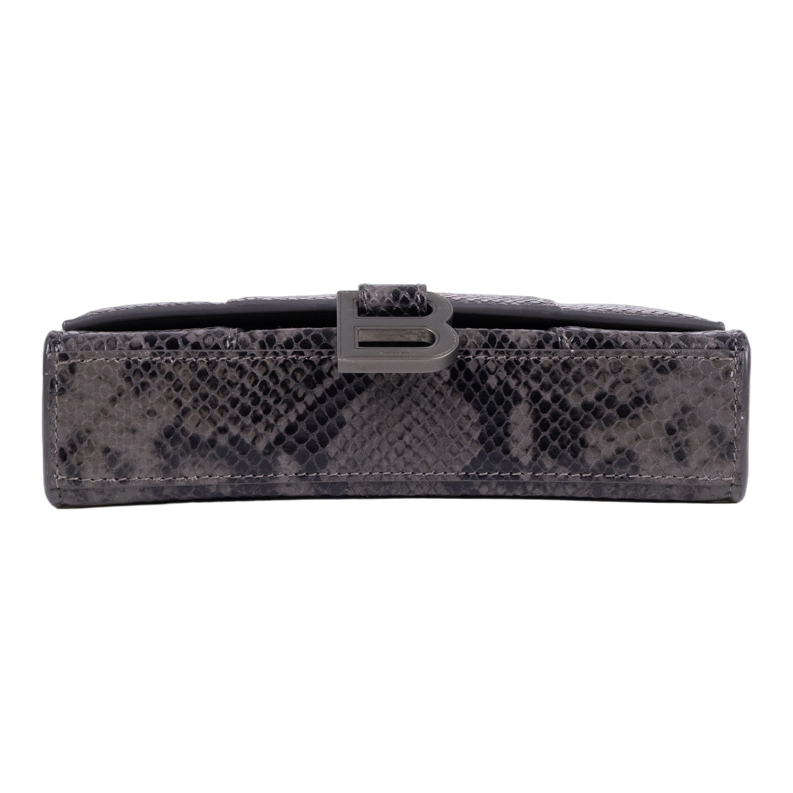 巴黎世家 BALENCIAGA Hourglass Wallet On Chain 沙漏包 65605013B45 灰蛇紋HOURGLASS WOC 購買證明