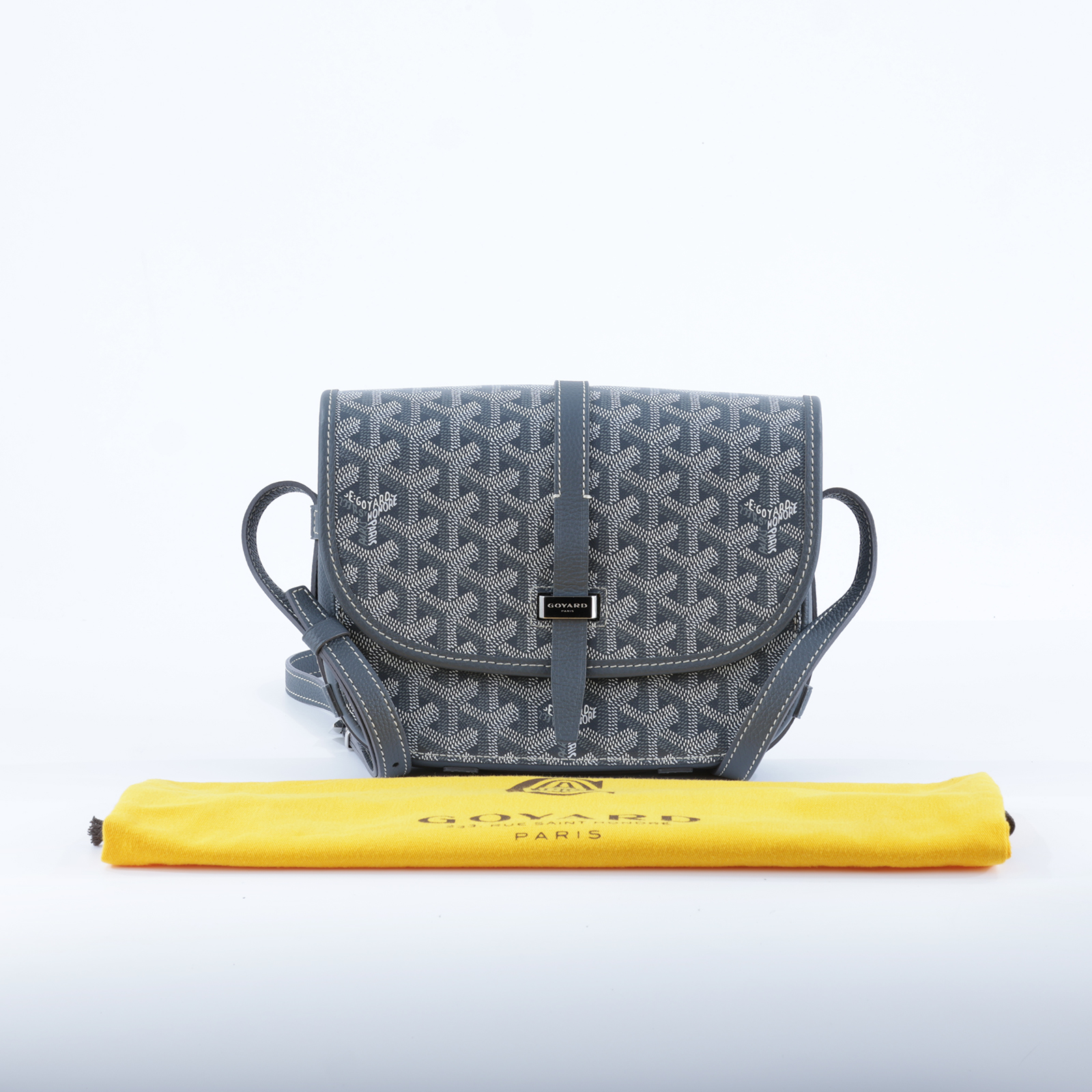 高雅德 GOYARD Belvédère PM 小型 馬鞍包 BELVE3PMLTY 灰BELVEDERE PM 防塵袋