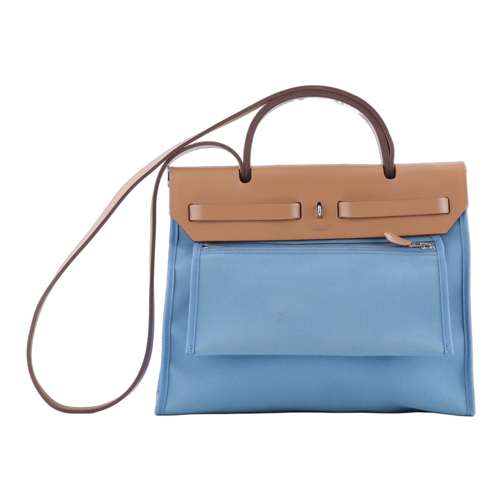 愛馬仕 Hermes Herbag Zip 31 HER31 口O刻 口O刻 牛仔藍HERBAG31 鎖組
