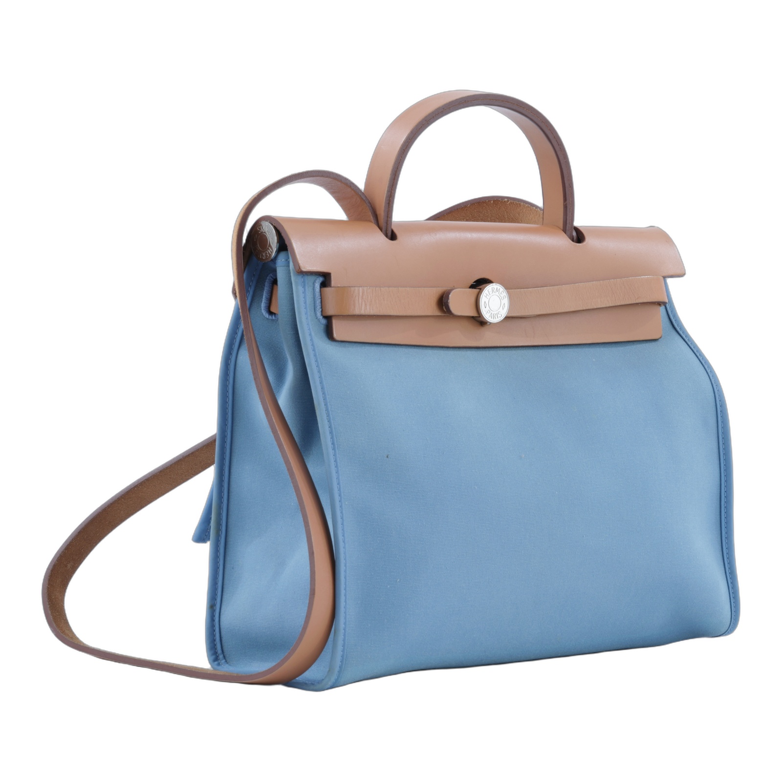 愛馬仕 Hermes Herbag Zip 31 HER31 口O刻 口O刻 牛仔藍HERBAG31 鎖組