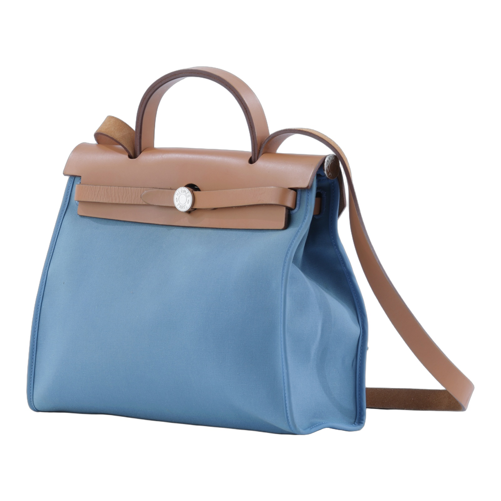 愛馬仕 Hermes Herbag Zip 31 HER31 口O刻 口O刻 牛仔藍HERBAG31 鎖組
