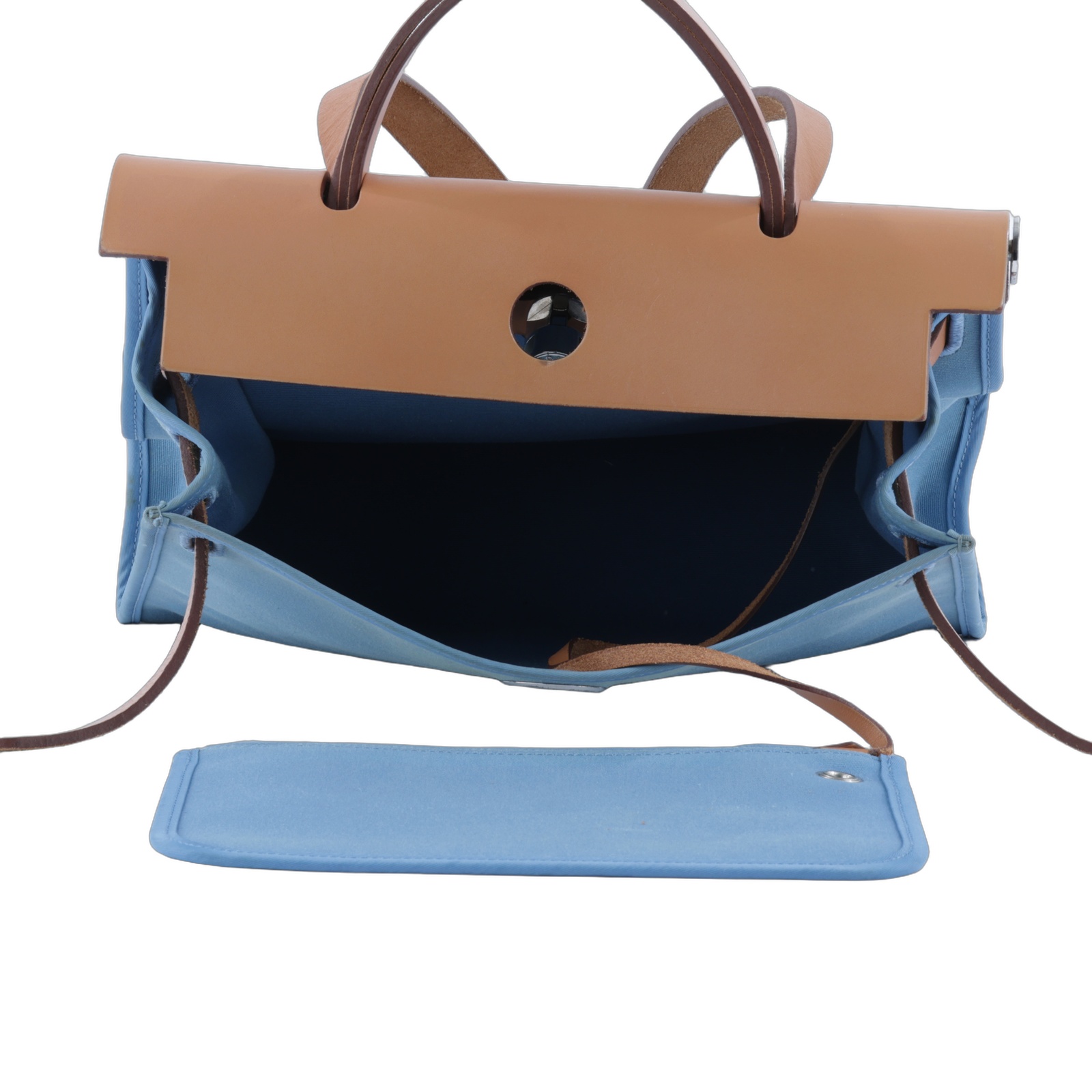 愛馬仕 Hermes Herbag Zip 31 HER31 口O刻 口O刻 牛仔藍HERBAG31 鎖組