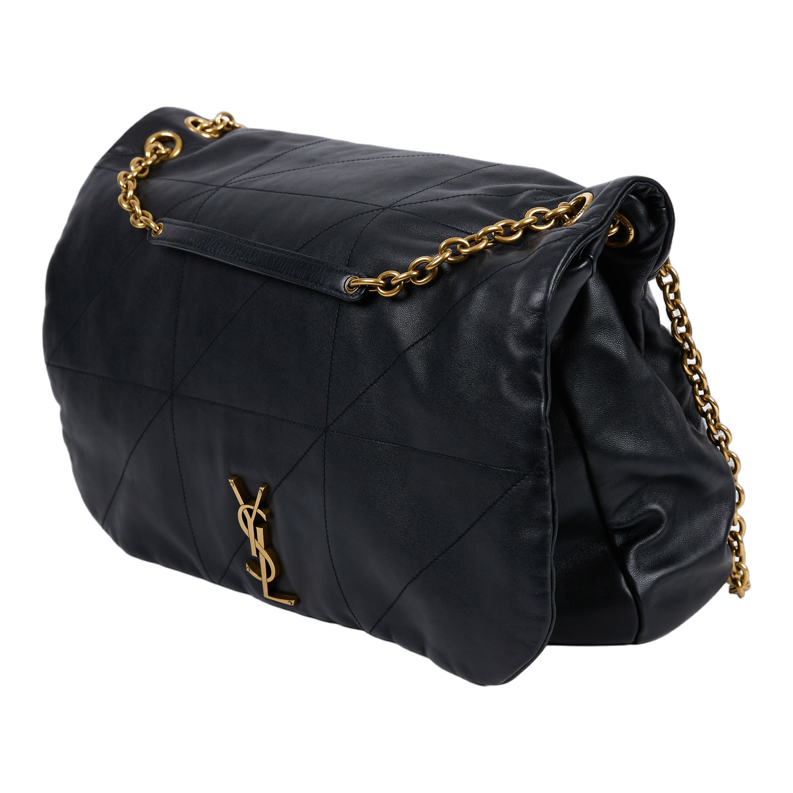 聖羅蘭 YSL SAINT LAURENT Jamie 4.3 小羊皮 手袋 肩背 手提包 742431AAB32 黑JAMIE金鍊包 無附屬品