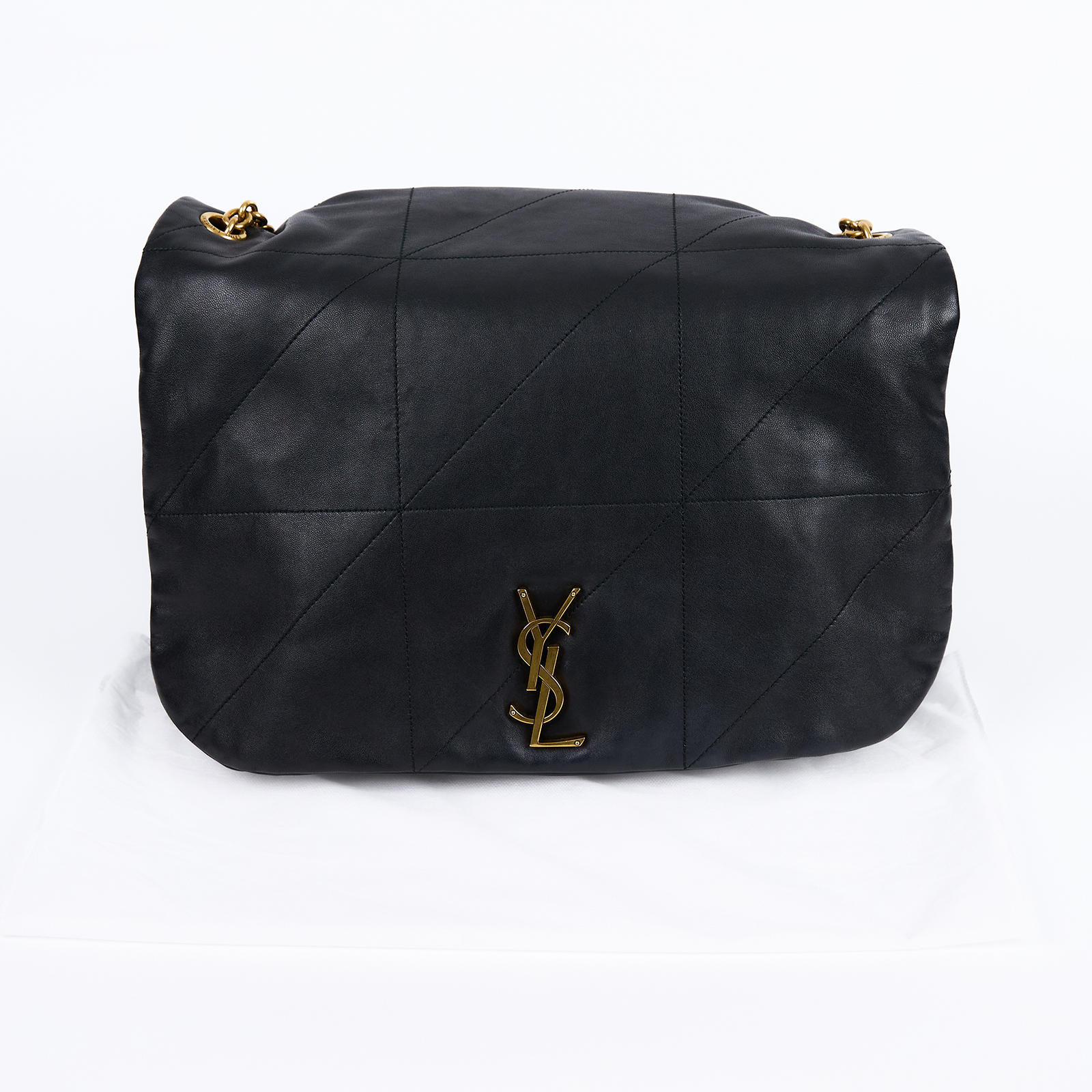 聖羅蘭 YSL SAINT LAURENT Jamie 4.3 小羊皮 手袋 肩背 手提包 742431AAB32 黑JAMIE金鍊包 無附屬品