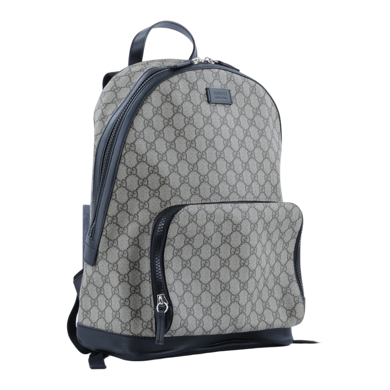 古馳 GUCCI GG Supreme 後背包 雙肩包 406370 KLQAX 黑棕GG後背包 無附屬品