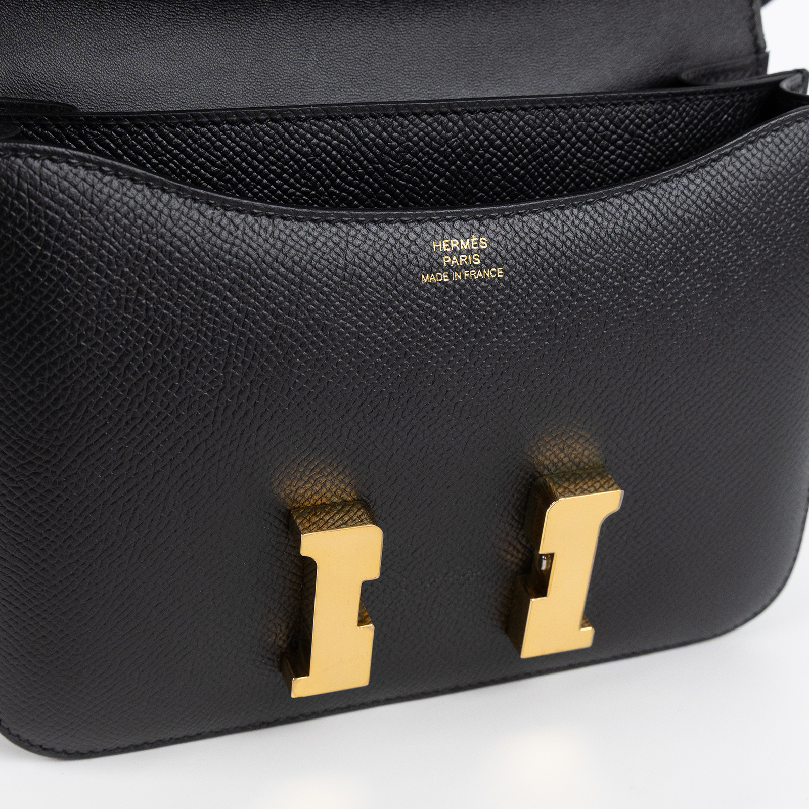 愛馬仕 Hermes Constance Bag 康康包 MIni 18 CN18 CAS788 QB C刻黑金MINI CONSTANCE 原廠盒子/防塵袋