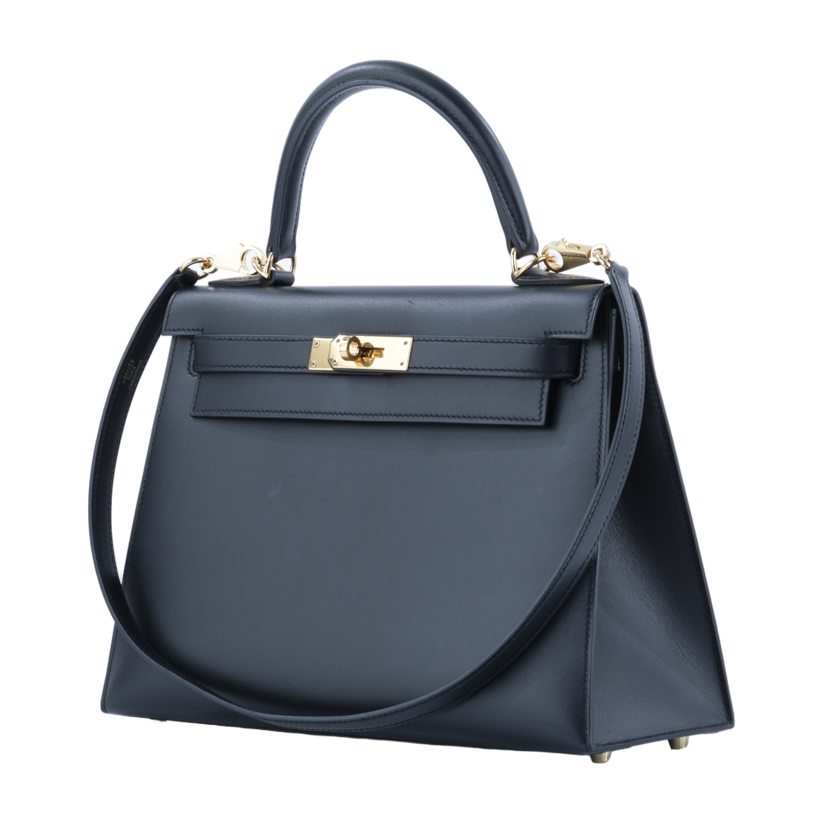 愛馬仕 Hermes Kelly Bag 凱莉包 28 金色五金 黑色 H073675CC89 /C刻  原廠盒子/防塵袋/背帶/鎖組/吊牌/購買證明