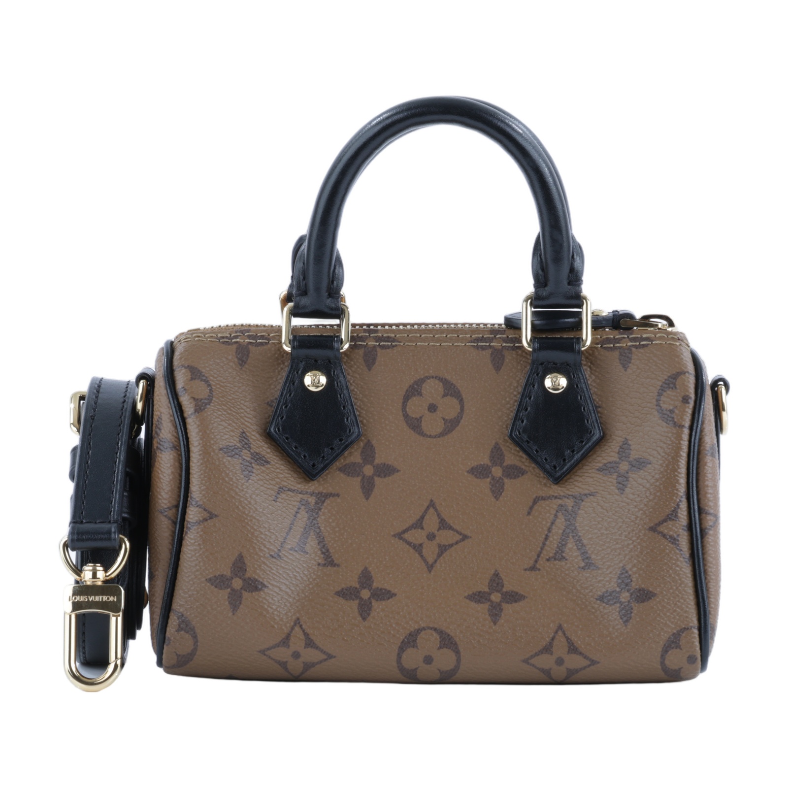 路易威登 LOUIS VUITTON Nano Speedy 手提包 肩背包 斜背包 波士頓包 M83688 晶片款  原廠盒子/防塵袋/背帶/購買證明