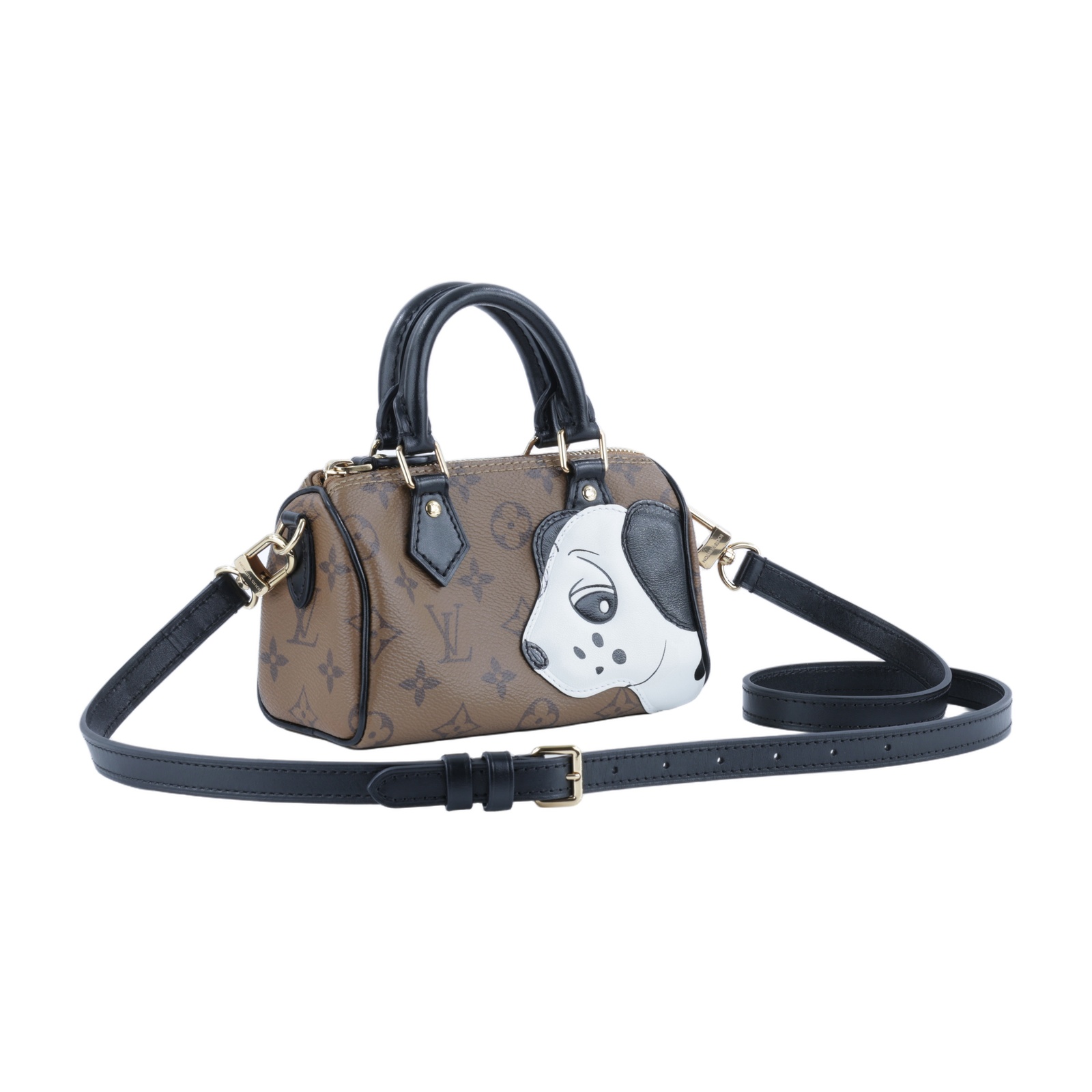 路易威登 LOUIS VUITTON Nano Speedy 手提包 肩背包 斜背包 波士頓包 M83688 晶片款  原廠盒子/防塵袋/背帶/購買證明