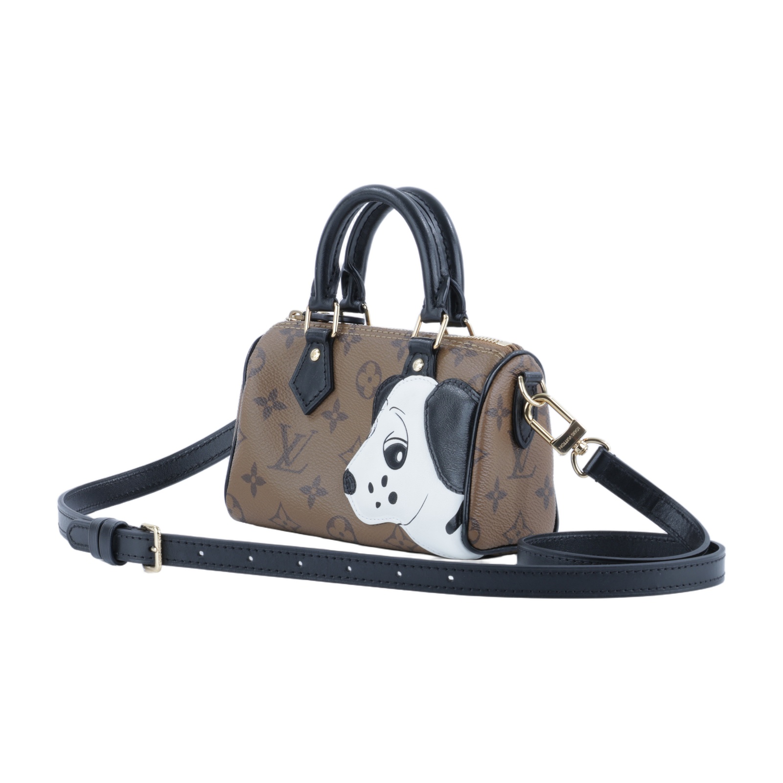 路易威登 LOUIS VUITTON Nano Speedy 手提包 肩背包 斜背包 波士頓包 M83688 晶片款  原廠盒子/防塵袋/背帶/購買證明