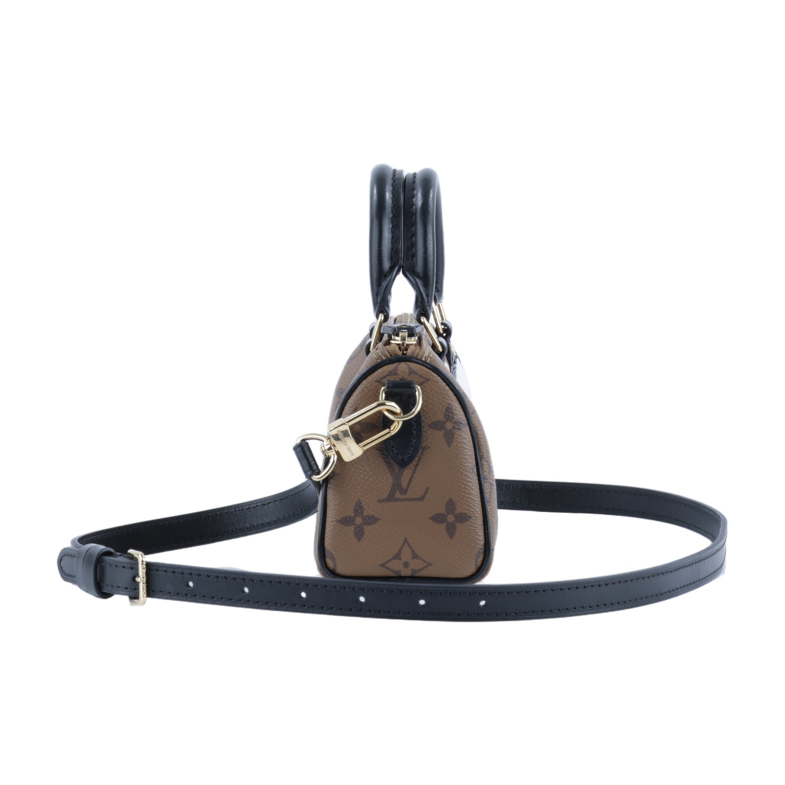 路易威登 LOUIS VUITTON Nano Speedy 手提包 肩背包 斜背包 波士頓包 M83688 晶片款  原廠盒子/防塵袋/背帶/購買證明