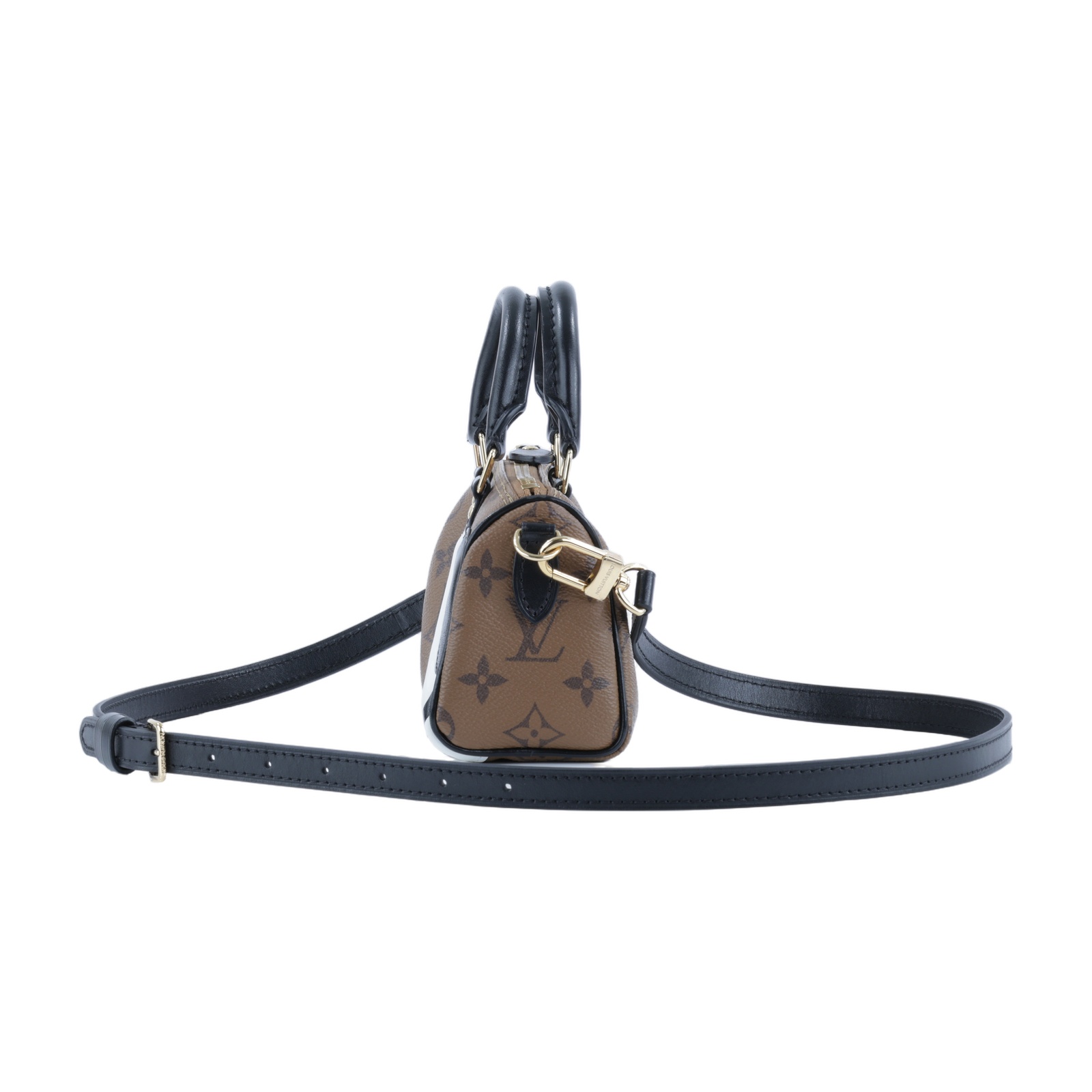 路易威登 LOUIS VUITTON Nano Speedy 手提包 肩背包 斜背包 波士頓包 M83688 晶片款  原廠盒子/防塵袋/背帶/購買證明