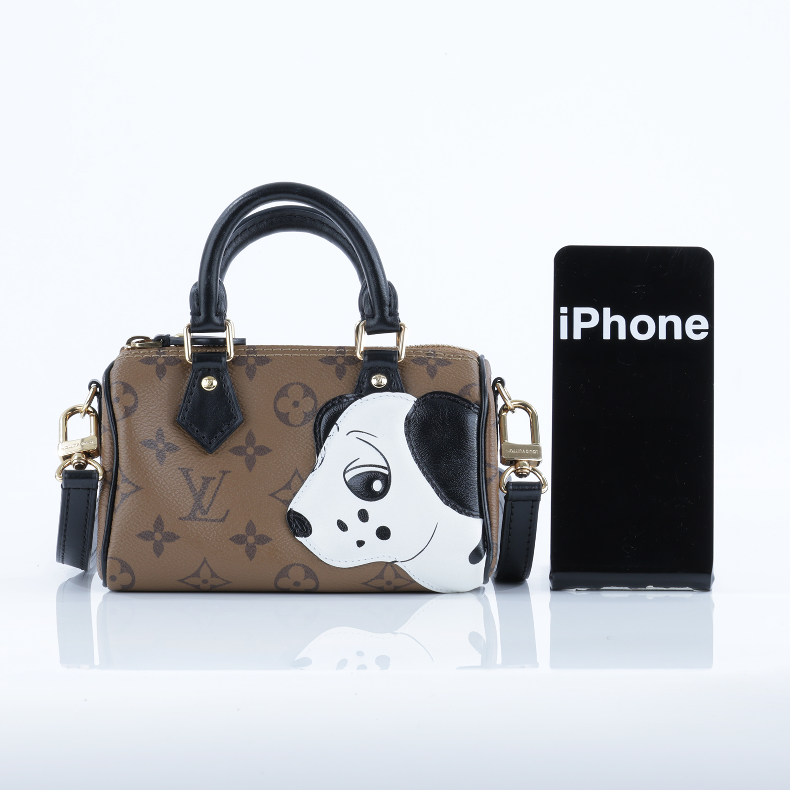 路易威登 LOUIS VUITTON Nano Speedy 手提包 肩背包 斜背包 波士頓包 M83688 晶片款  原廠盒子/防塵袋/背帶/購買證明