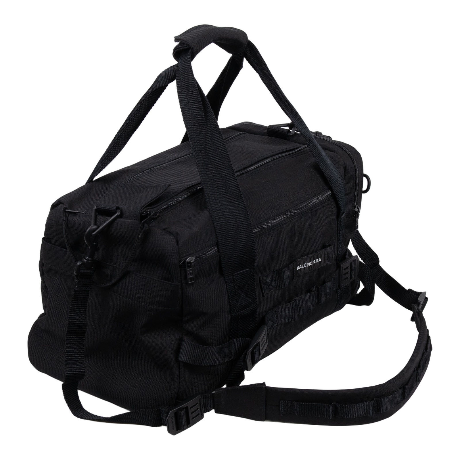 巴黎世家 BALENCIAGA ARMY DUFFLE 旅行袋 手提包 肩背包 715862 黑ARMY DUFFLE旅行袋 背帶