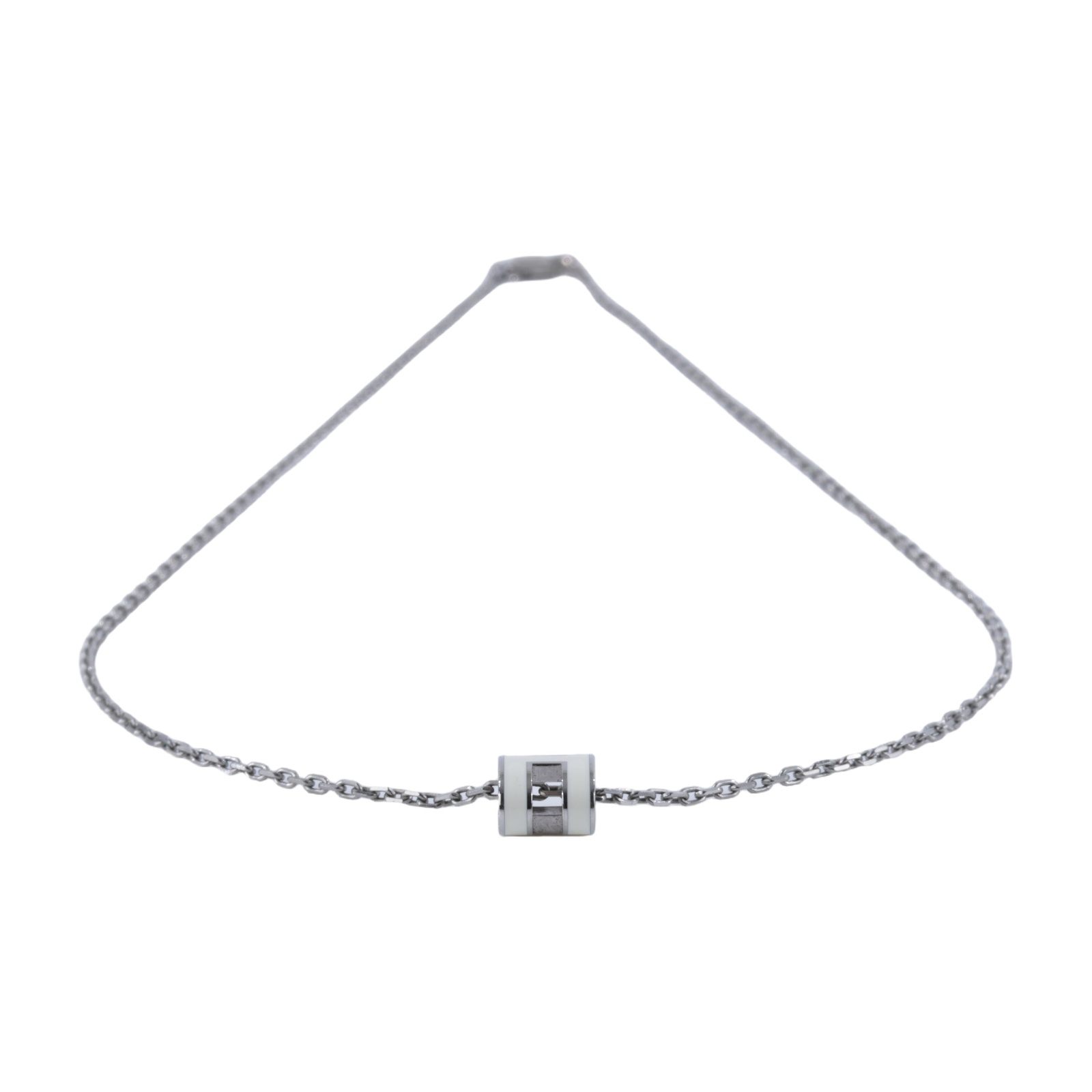 愛馬仕 Hermes Mini Pop H 墜飾 白色 H147992FP49 ST0295 白MINI POP H項鍊 無附屬品