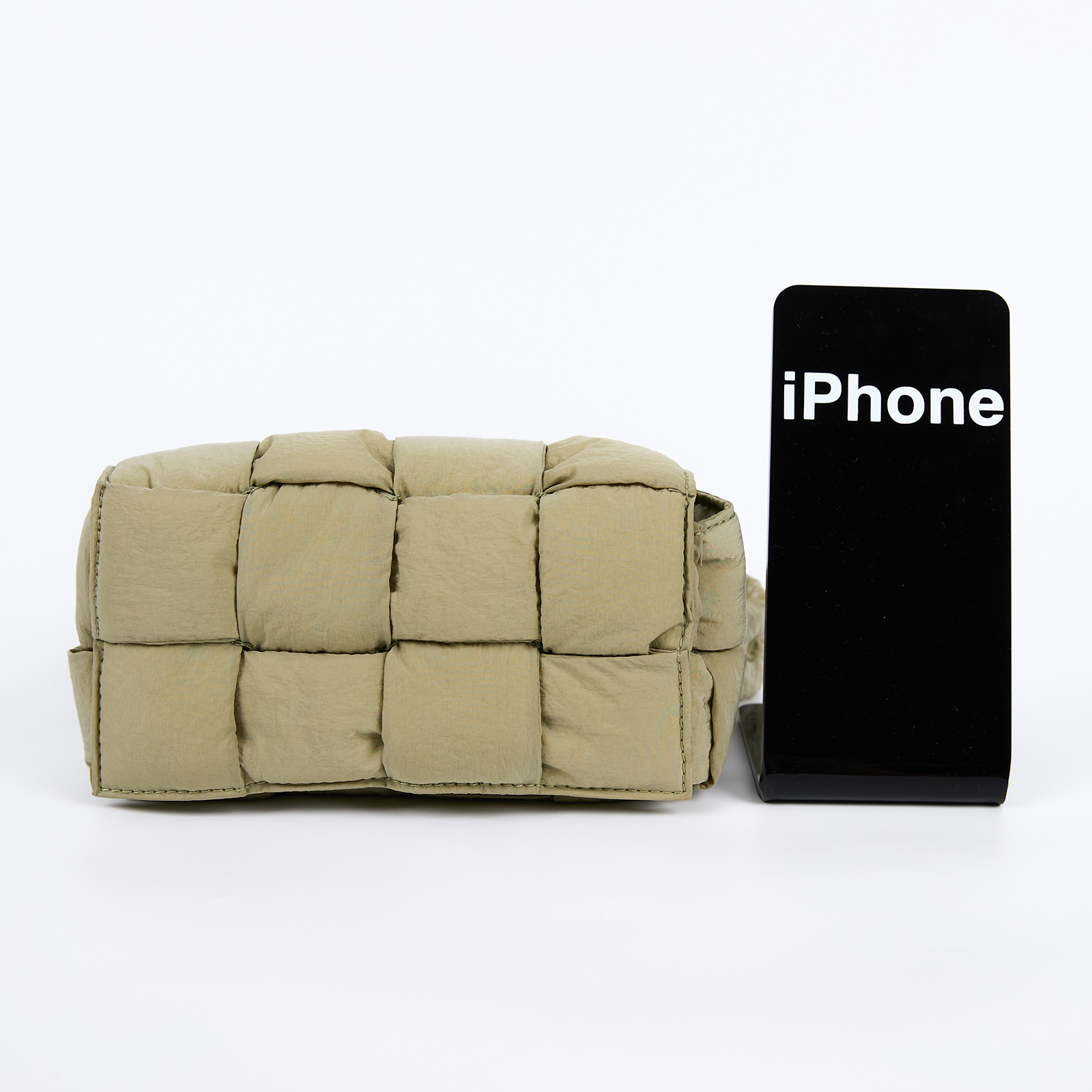 寶緹嘉 BOTTEGA VENETA Padded Cassette 尼龍 編織腰包 679763VB080 綠尼龍CASSETTE腰包4X2 防塵袋
