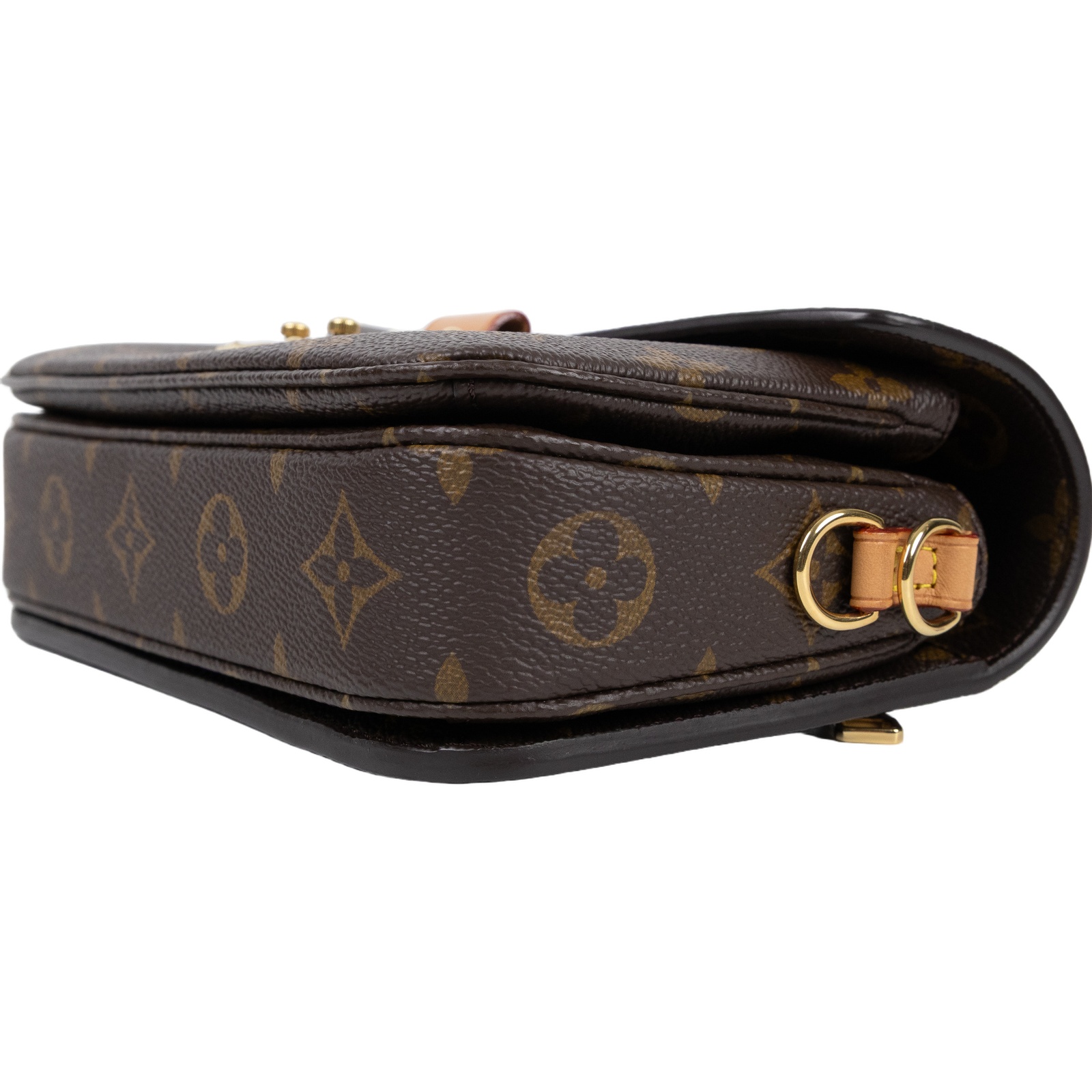 路易威登 LOUIS VUITTON Pochette Métis East West 老花 鏈條 郵差包 腋下單肩包 M46279 晶片款  原廠盒子/防塵袋/購買證明影本/背帶