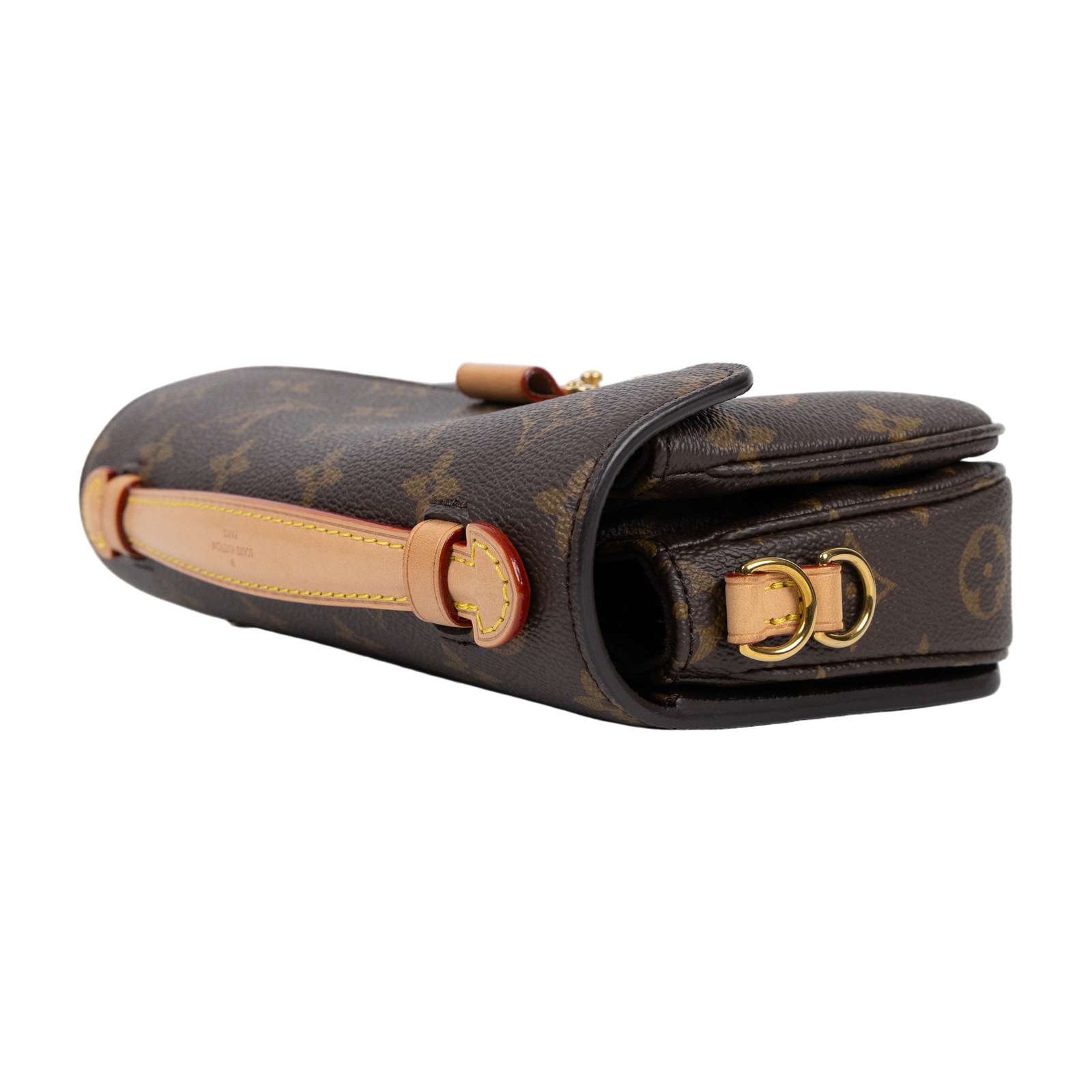 路易威登 LOUIS VUITTON Pochette Métis East West 老花 鏈條 郵差包 腋下單肩包 M46279 晶片款  原廠盒子/防塵袋/購買證明影本/背帶