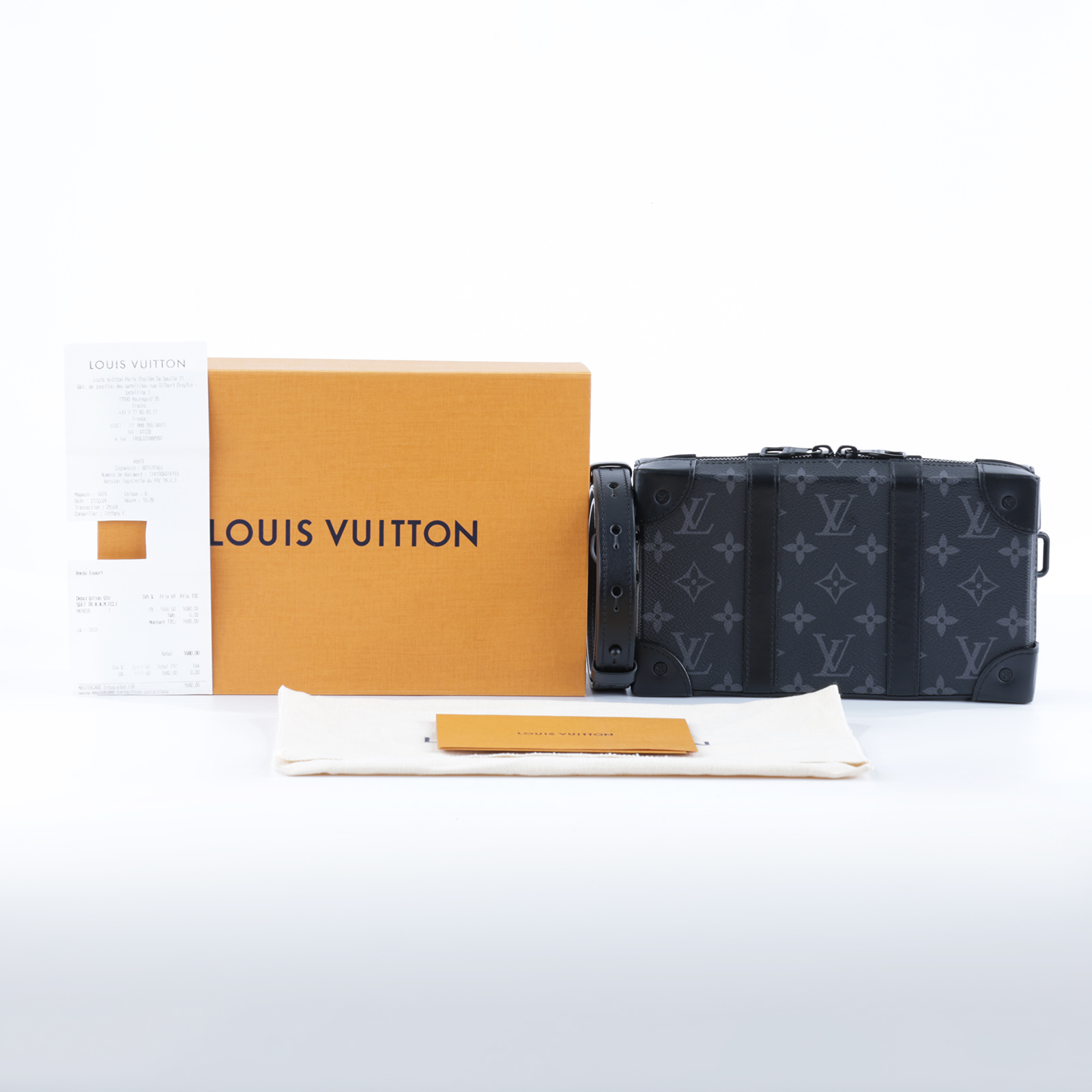 路易威登 LOUIS VUITTON Mini Soft Trunk 迷你 隨身包 黑色 M69838 晶片款  原廠盒子/防塵袋/購買證明
