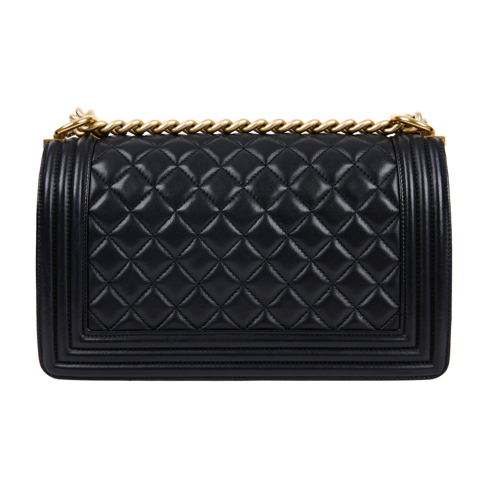 香奈兒 CHANEL Boy 25 口蓋包 A67086 黑金羊BOY25 無附屬品