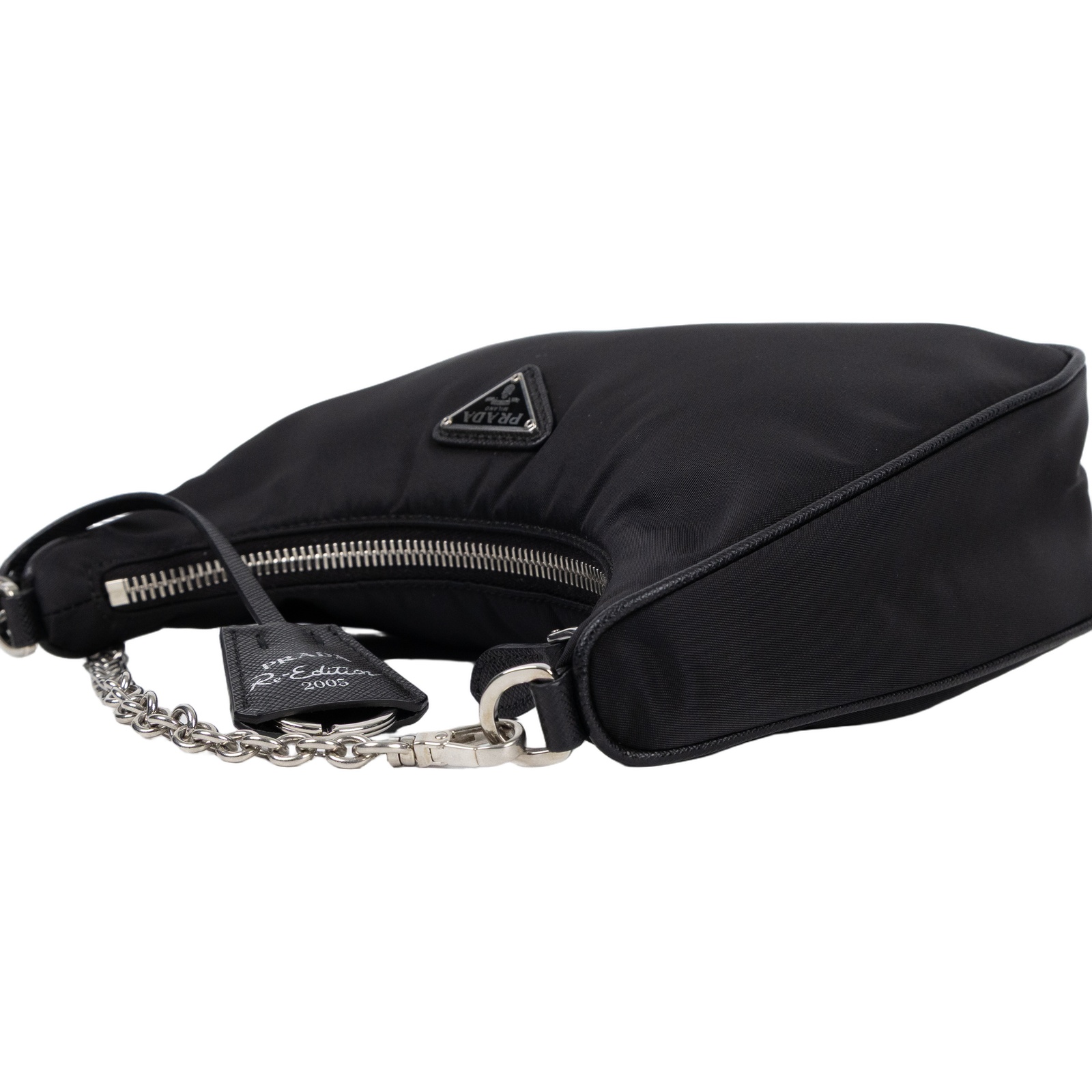 普拉達 PRADA Re-Edition 2005 Re-Nylon 手袋 1BH204_R064 黑尼龍三合一HOBO 防塵袋/零錢袋/背帶2