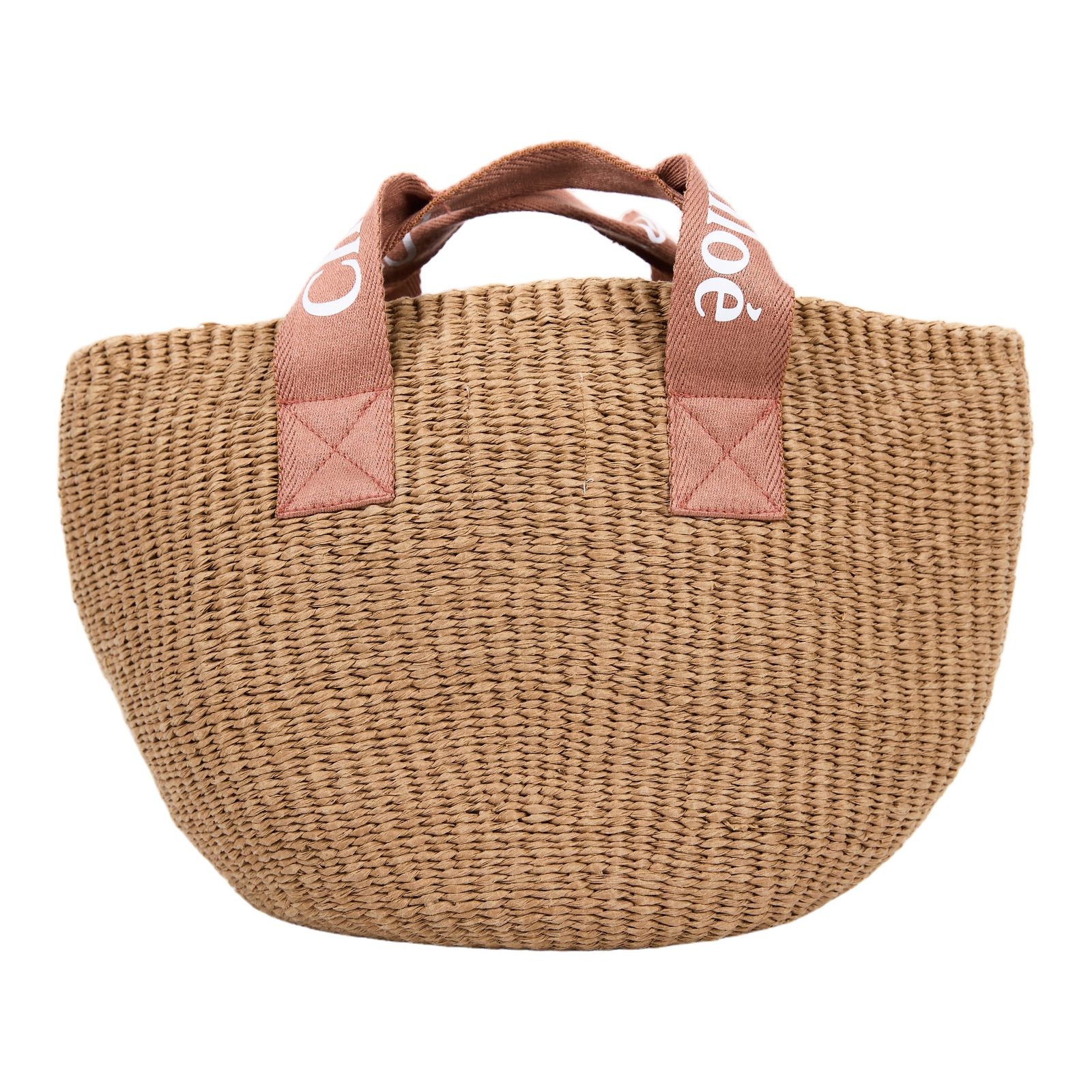 蔻依 CHLOE Kids 手提包  粉色MIFUKO草編WOODY 無附屬品